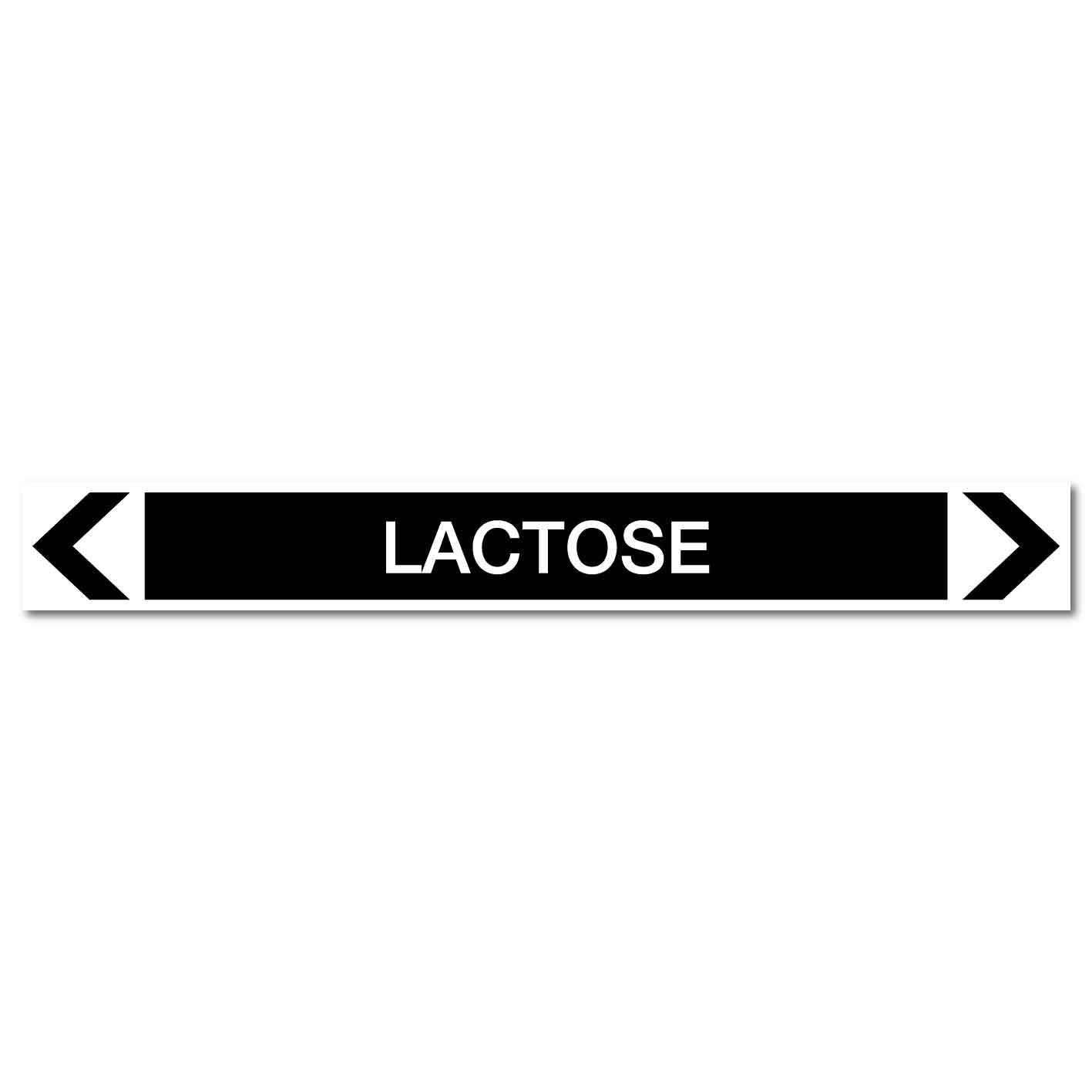 Miscellaneous - Lactose - Pipe Marker Sticker - New Signs