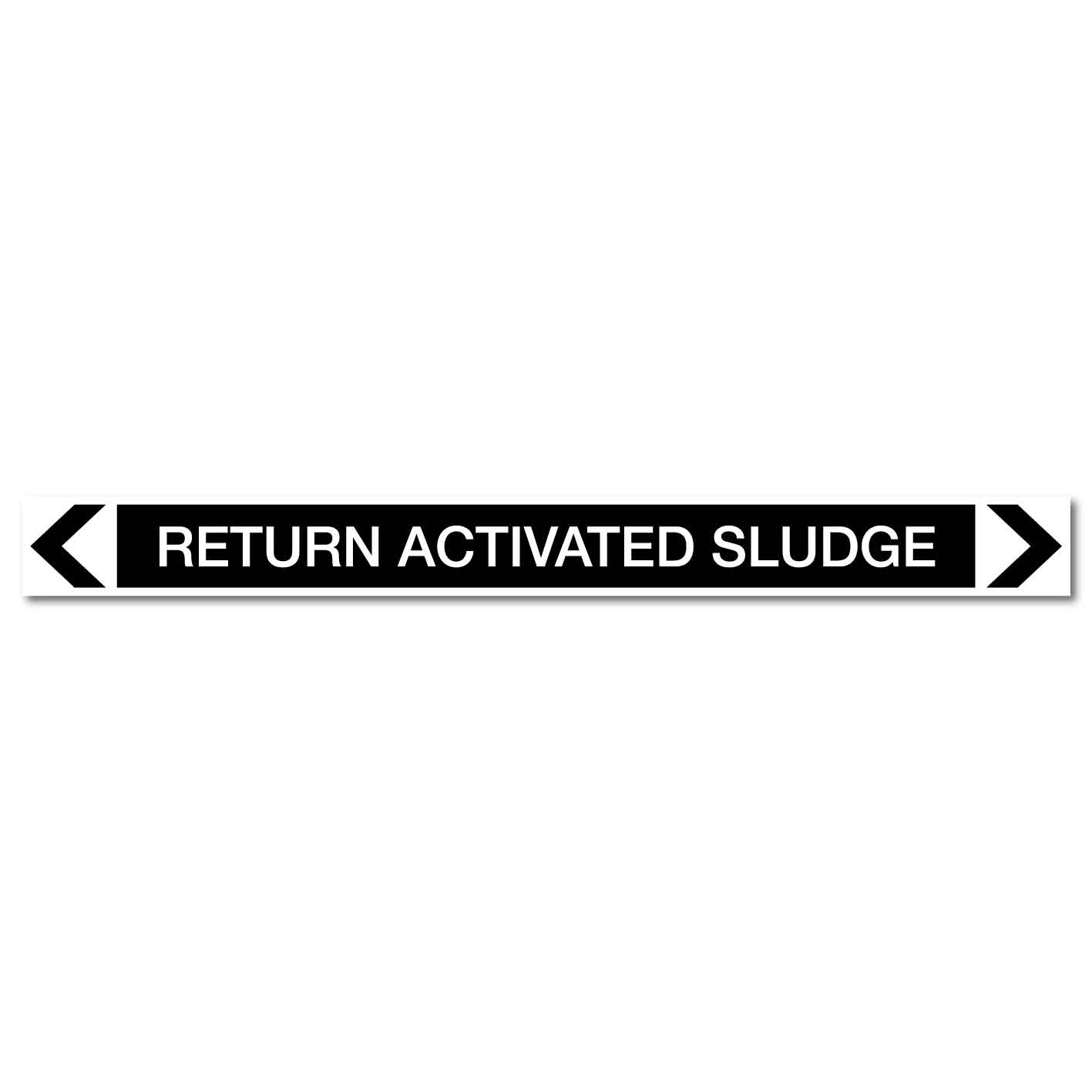 Miscellaneous - Return Activated Sludge - Pipe Marker Sticker - New Signs