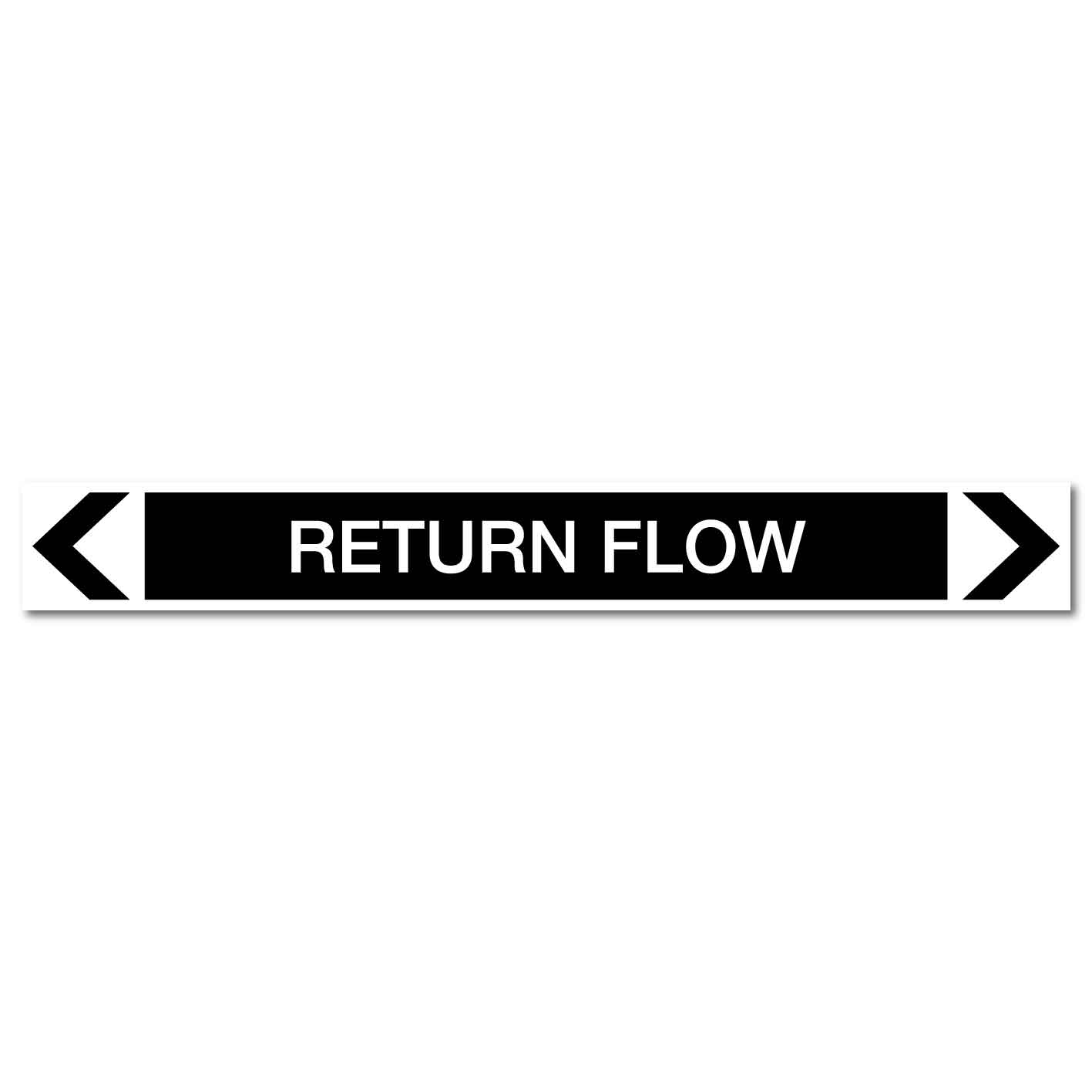 Miscellaneous - Return Flow - Pipe Marker Sticker - New Signs
