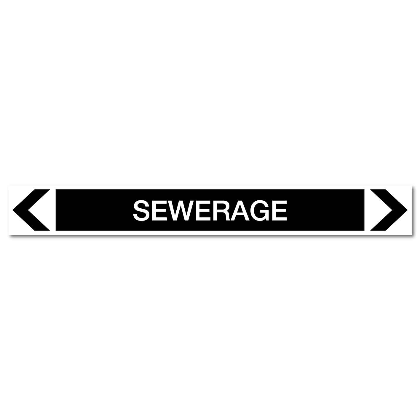 Miscellaneous - Sewerage - Pipe Marker Sticker - New Signs