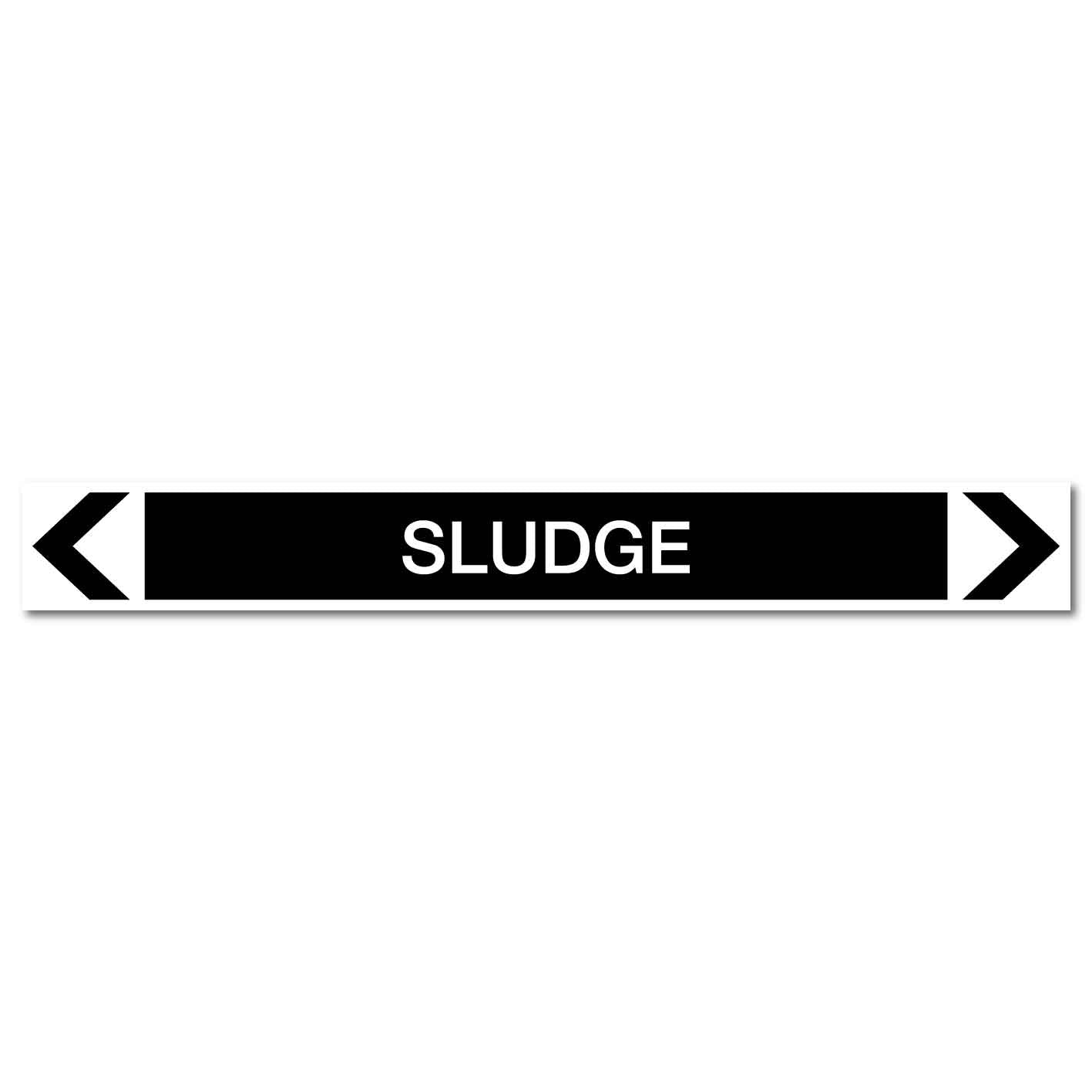 Miscellaneous - Sludge - Pipe Marker Sticker - New Signs