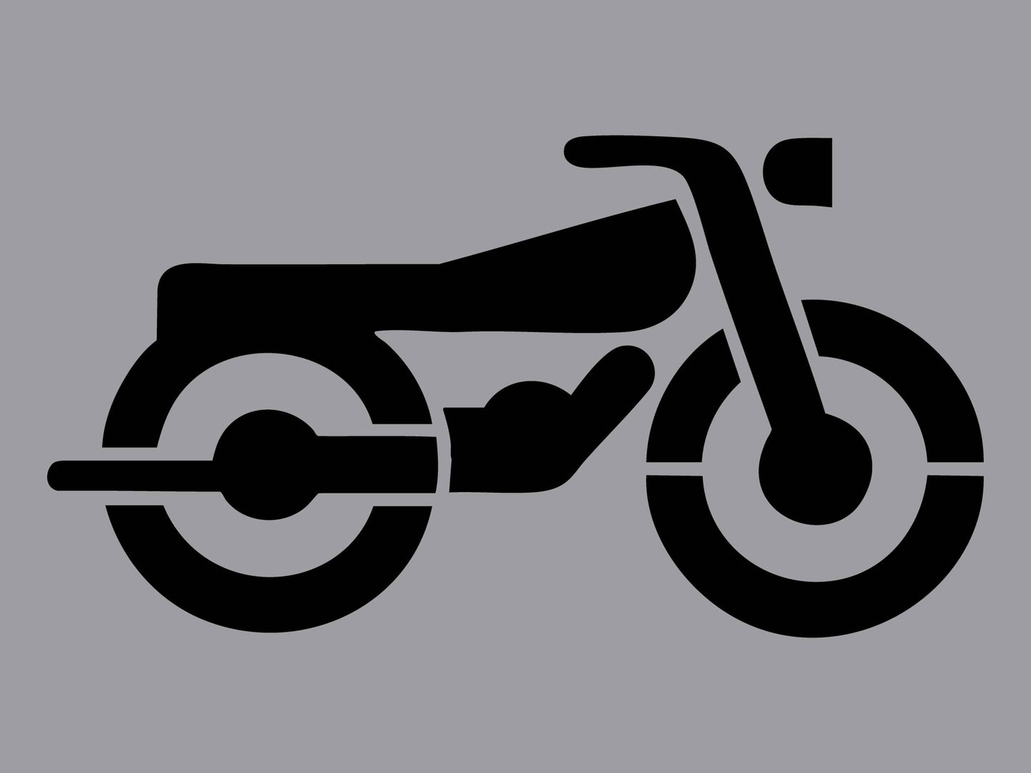 Motorbike - Aluminium Composite Stencil - New Signs