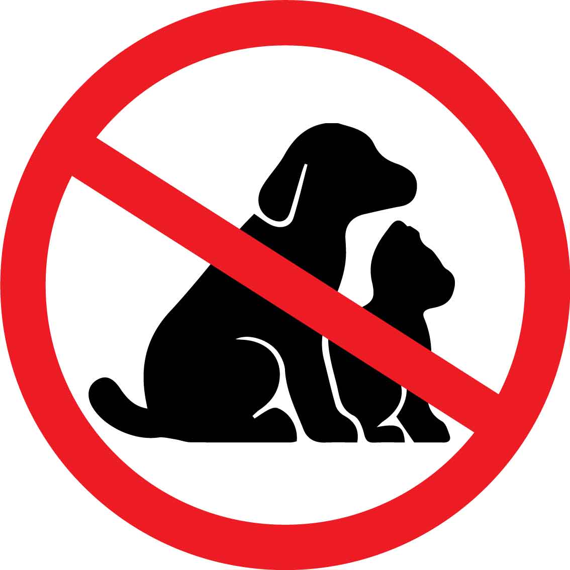 No Pets Decal - New Signs