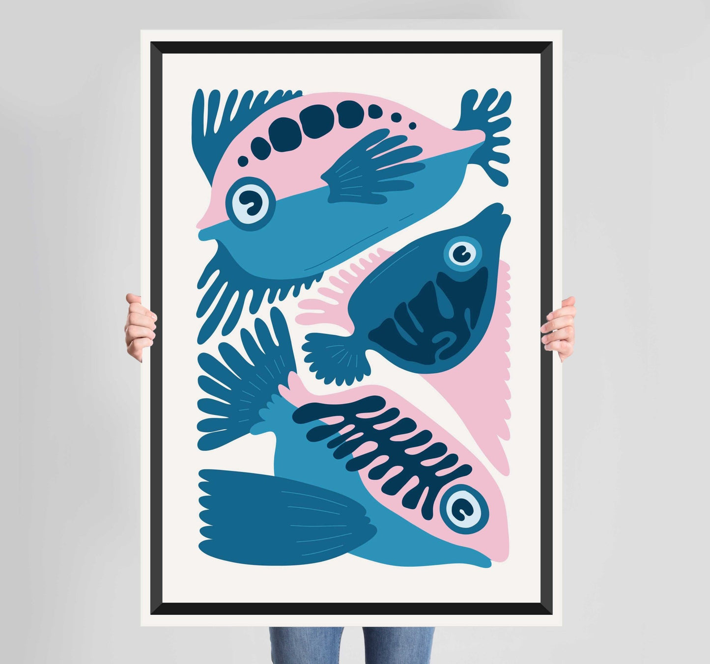 Ocean Creatures Fish Poster Wall Art Prints - New Signs