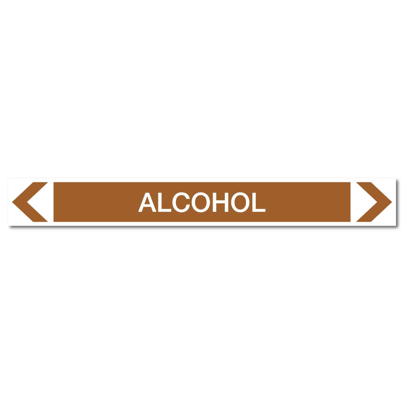 Oils - Alcohol - Pipe Marker Sticker - New Signs