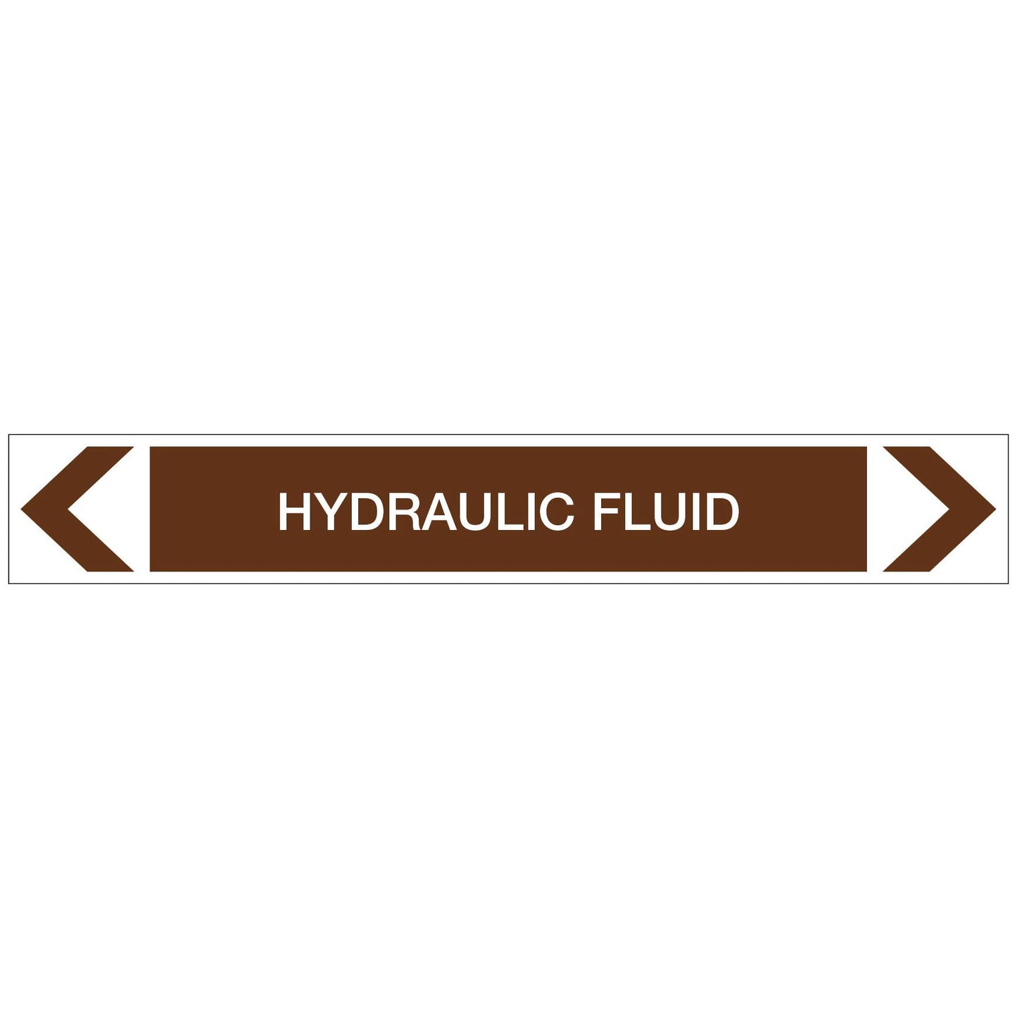 Oils - Hydraulic Fluid - Pipe Marker Sticker - New Signs