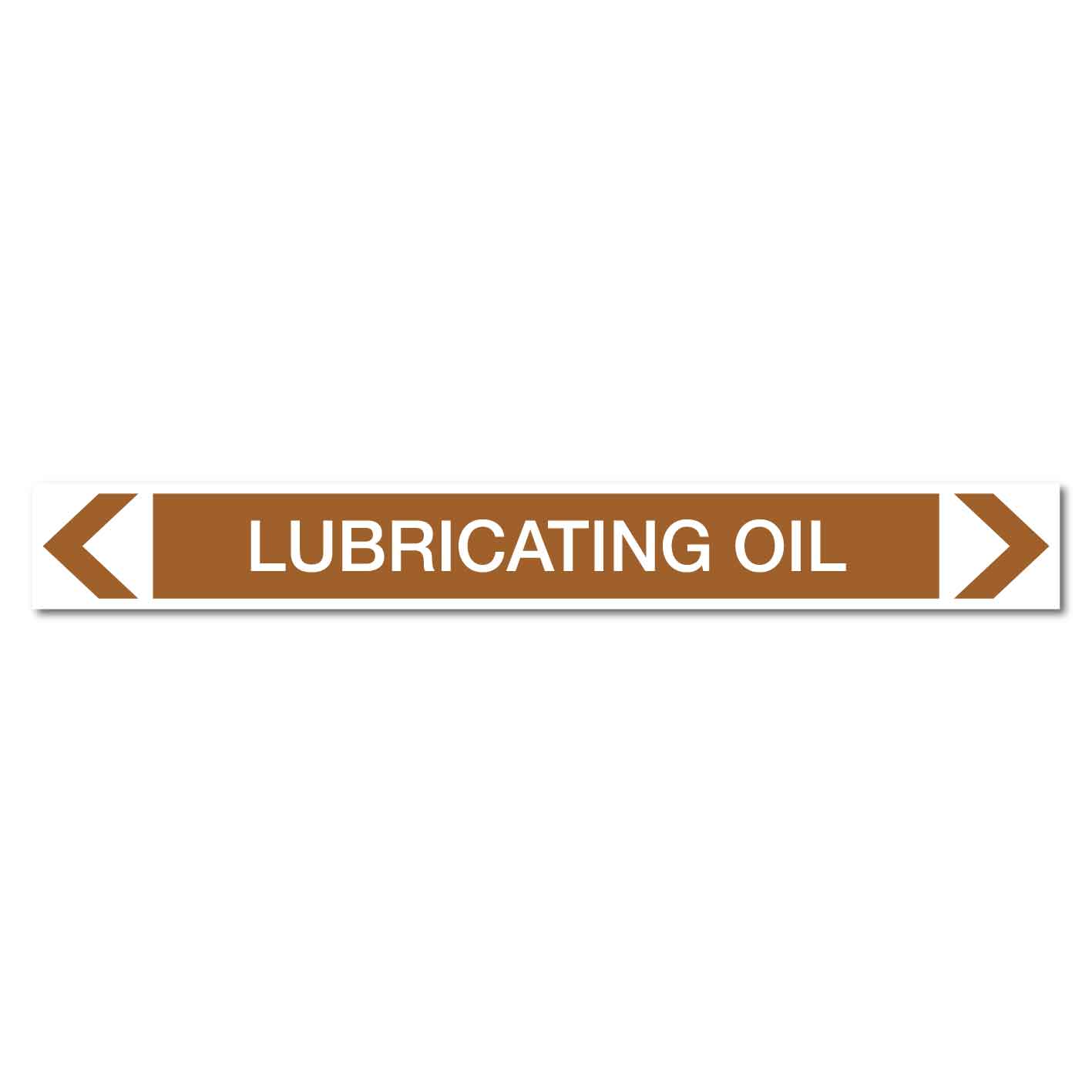 Oils - Lubricating Oil - Pipe Marker Sticker - New Signs