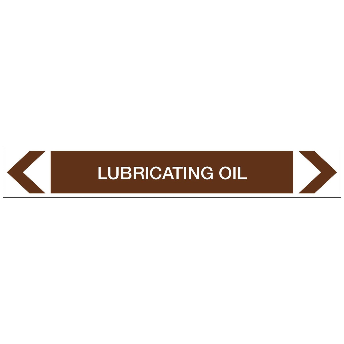 Oils - Lubricating Oil - Pipe Marker Sticker - New Signs