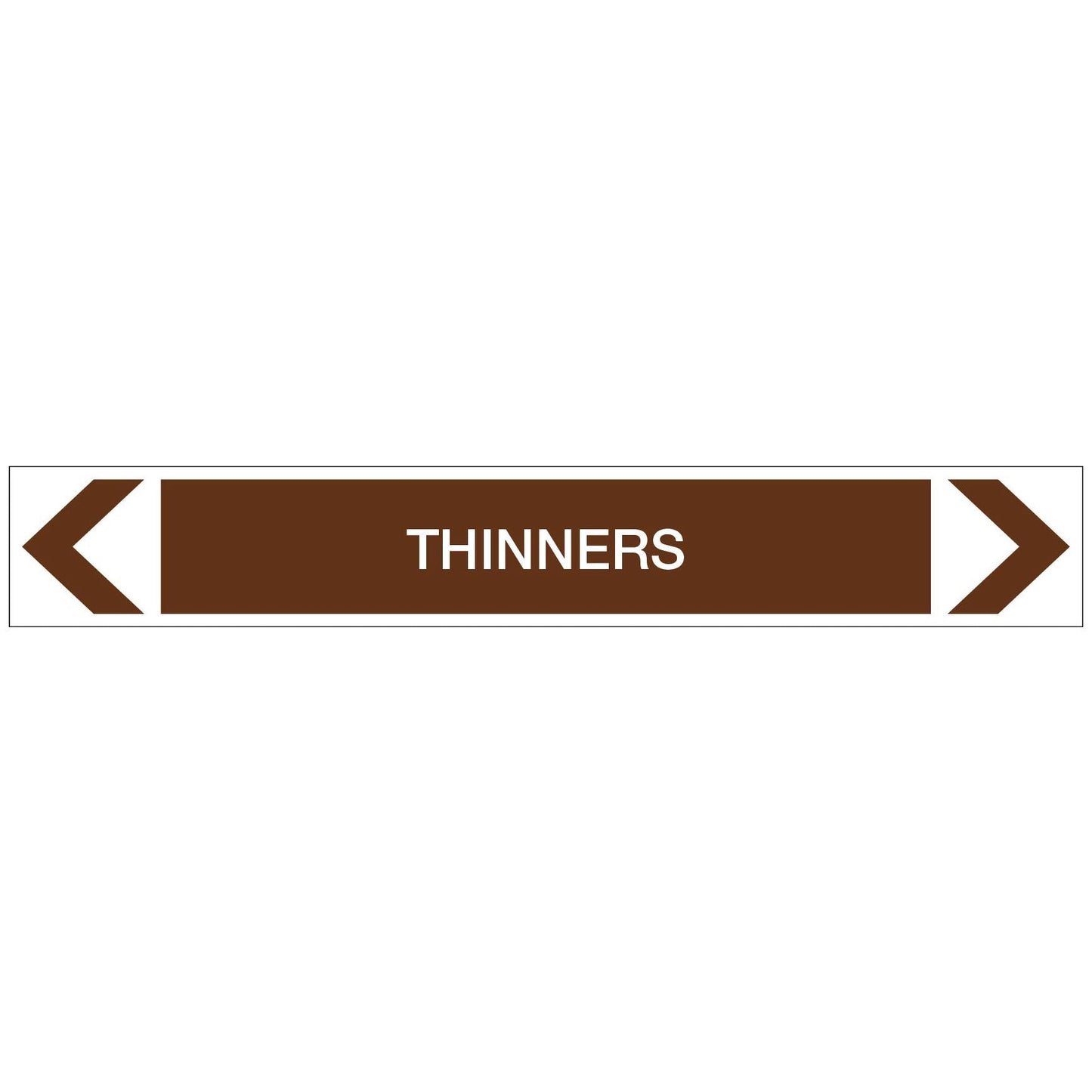 Oils - Thinners - Pipe Marker Sticker - New Signs