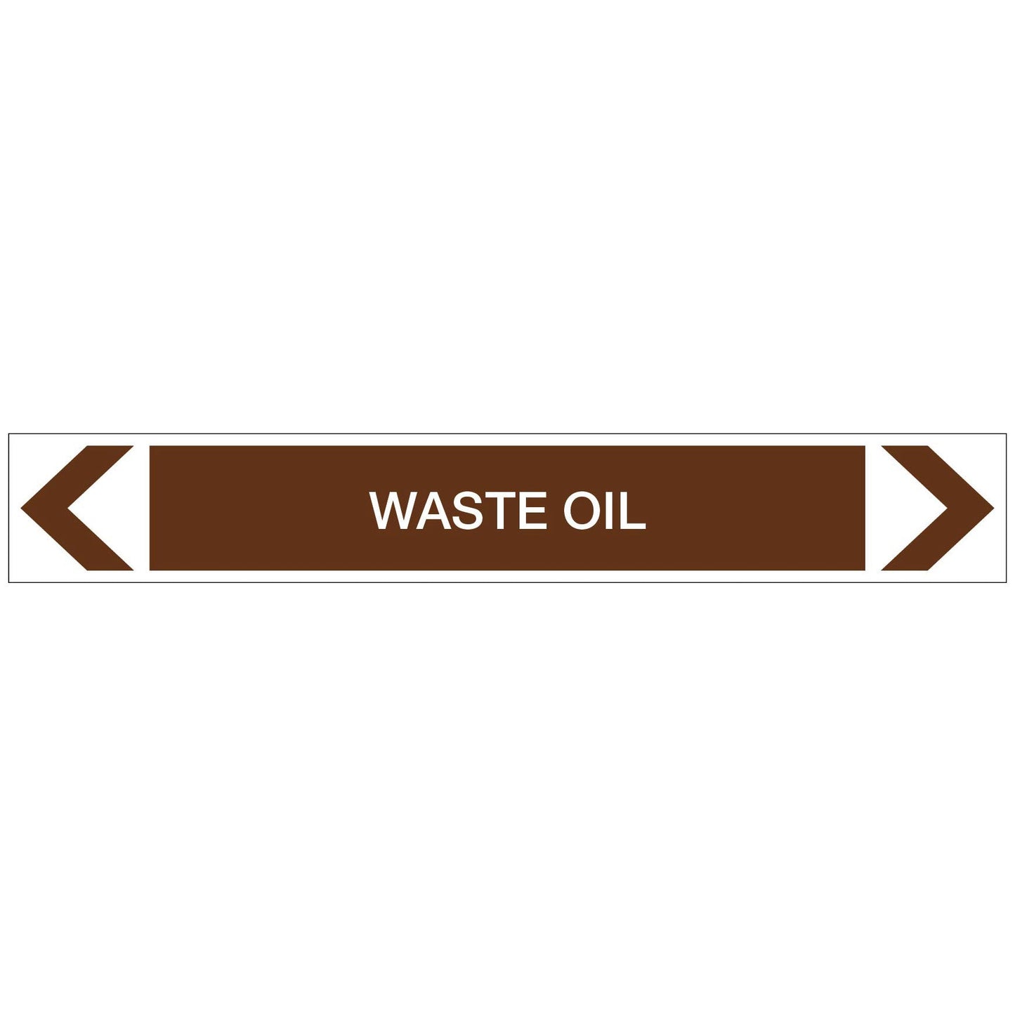Oils - Waste Oil - Pipe Marker Sticker - New Signs