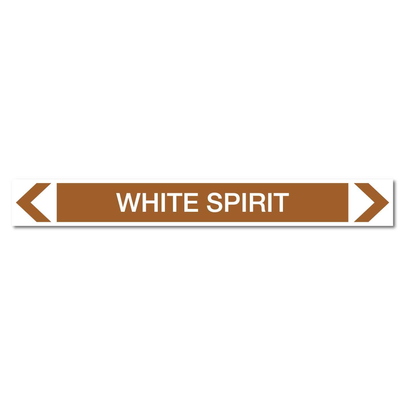 Oils - White Spirit - Pipe Marker Sticker - New Signs