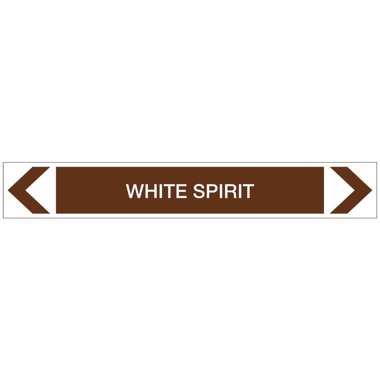 Oils - White Spirit - Pipe Marker Sticker - New Signs