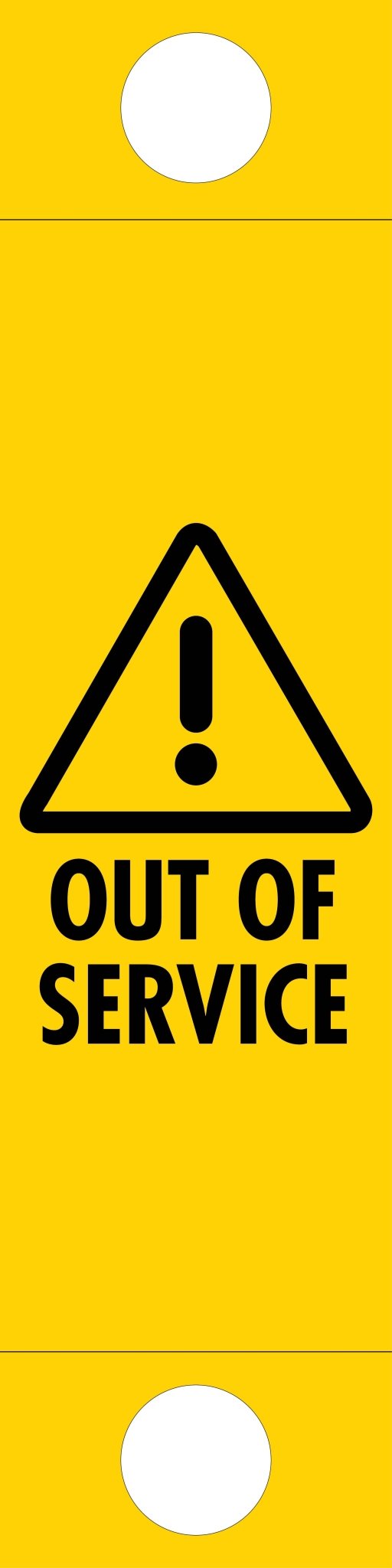 Out Of Service - Corflute Bollard Traffic Signs - New Signs