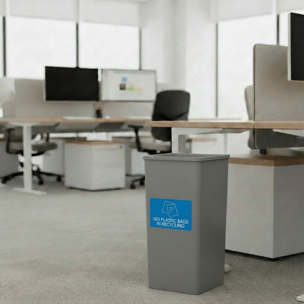 Paper & Cardboard Bin Sticker - New Signs
