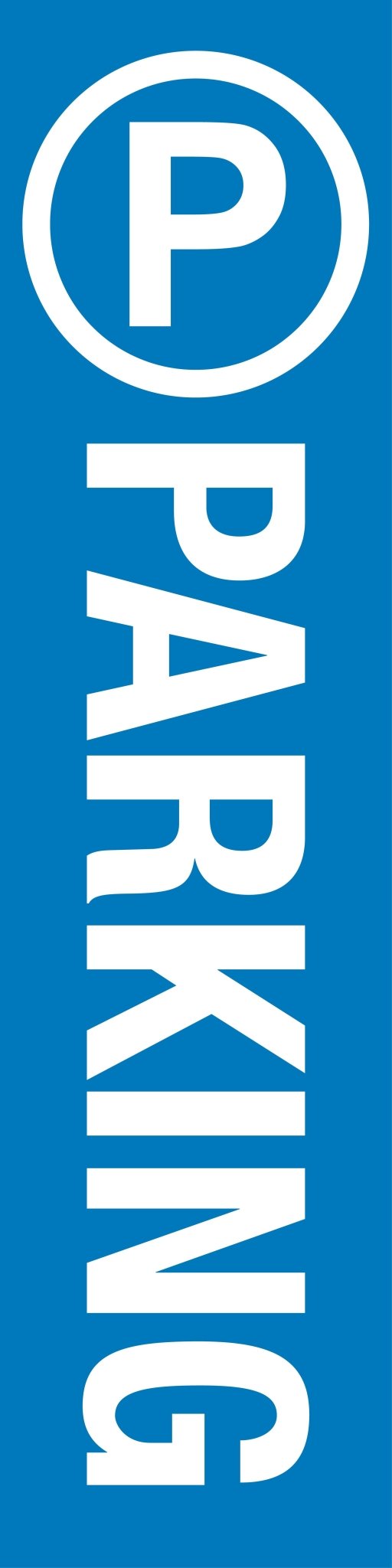 Parking Blue Symbol - Corflute Bollard Cover - New Signs