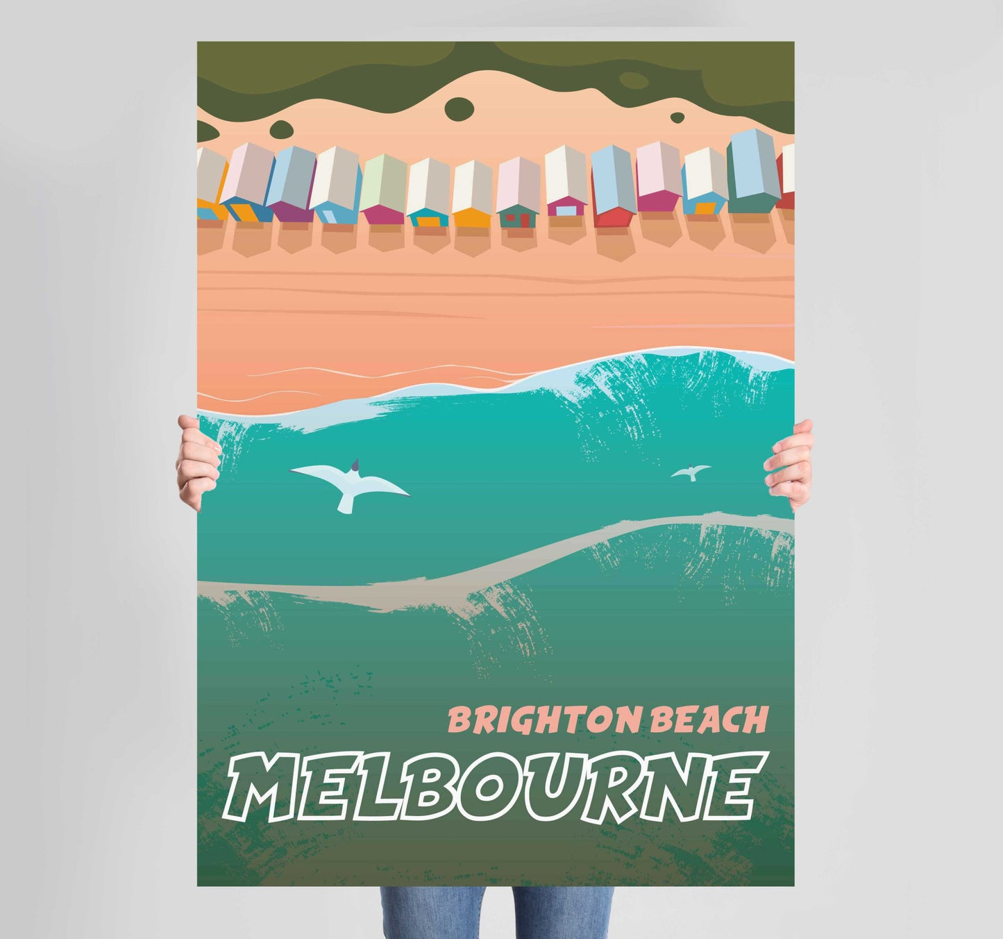 Places Brighton Beach Poster Wall Art Prints - New Signs