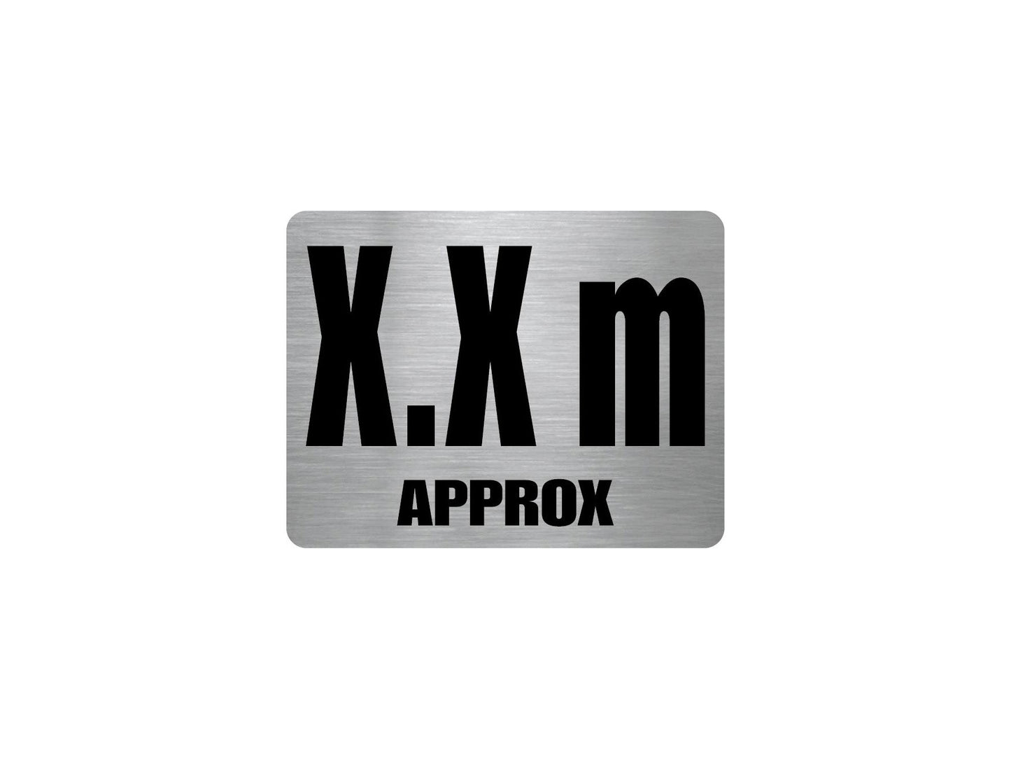 Pool Depth Approx Marker Stainless Steel Sign - New Signs