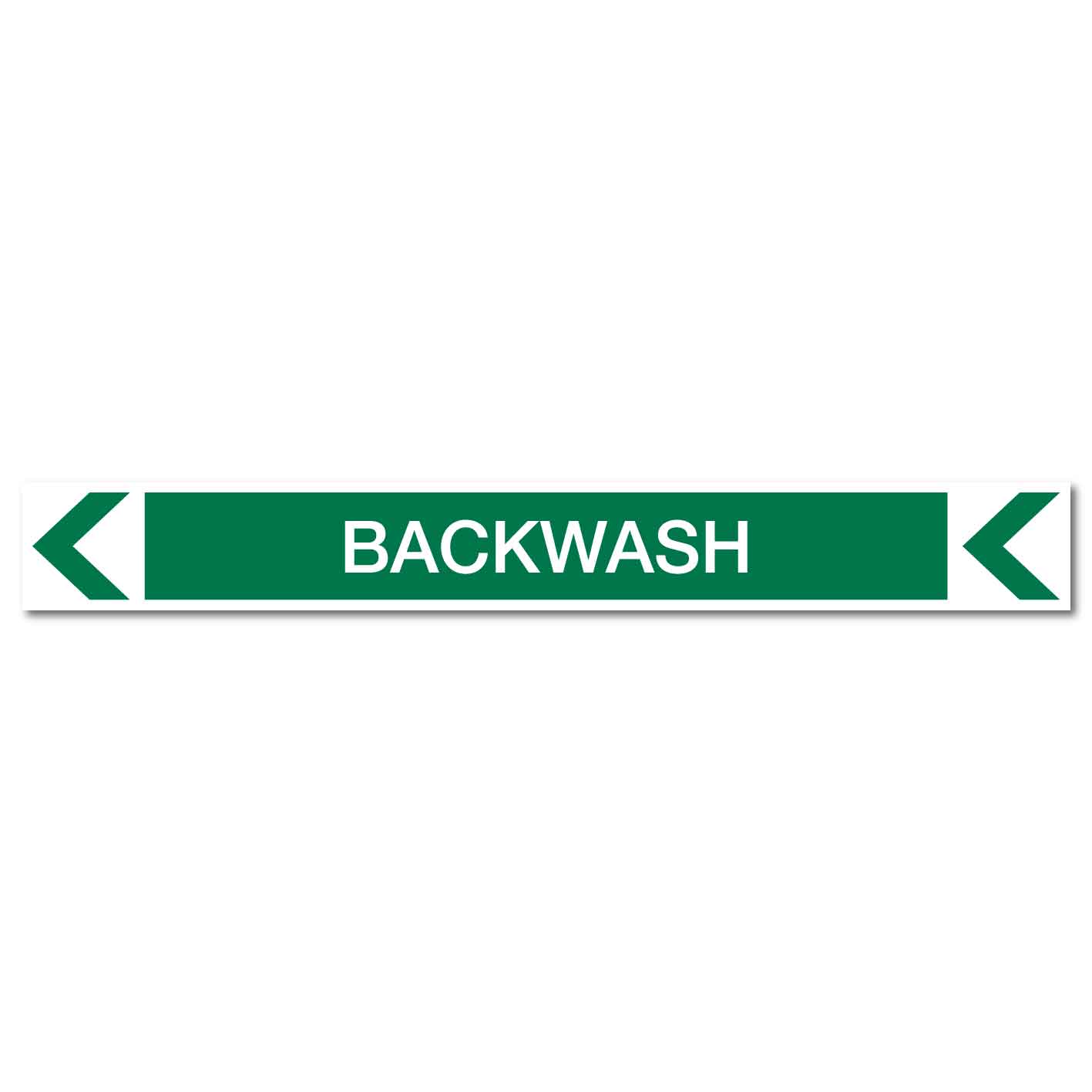Pool/Spa - Backwash (Left) - Pipe Marker Sticker - New Signs