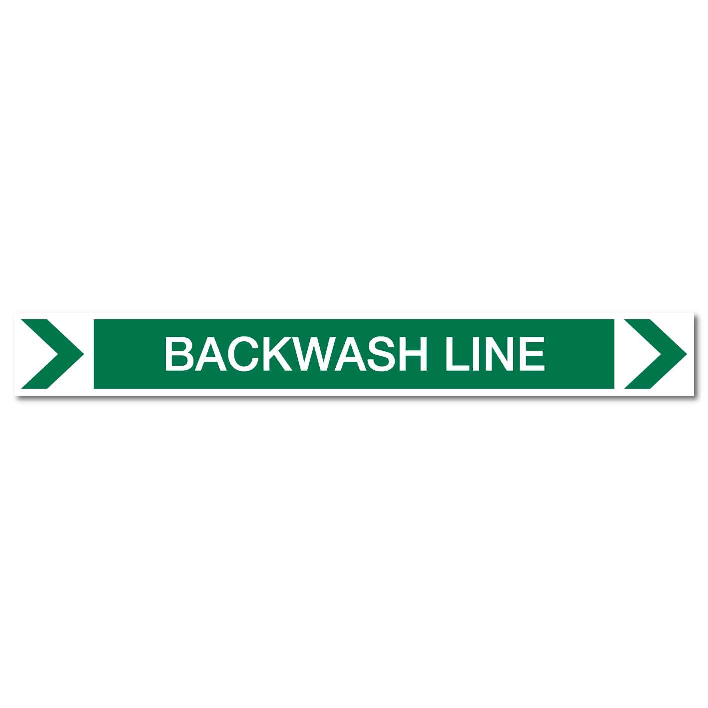Pool/Spa - Backwash Line (Right) - Pipe Marker Sticker - New Signs