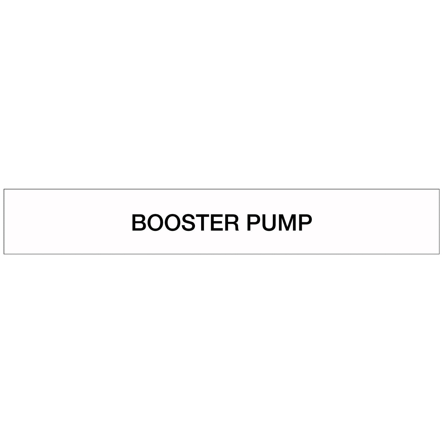Pool/Spa - Booster Pump - Pipe Marker Sticker - New Signs