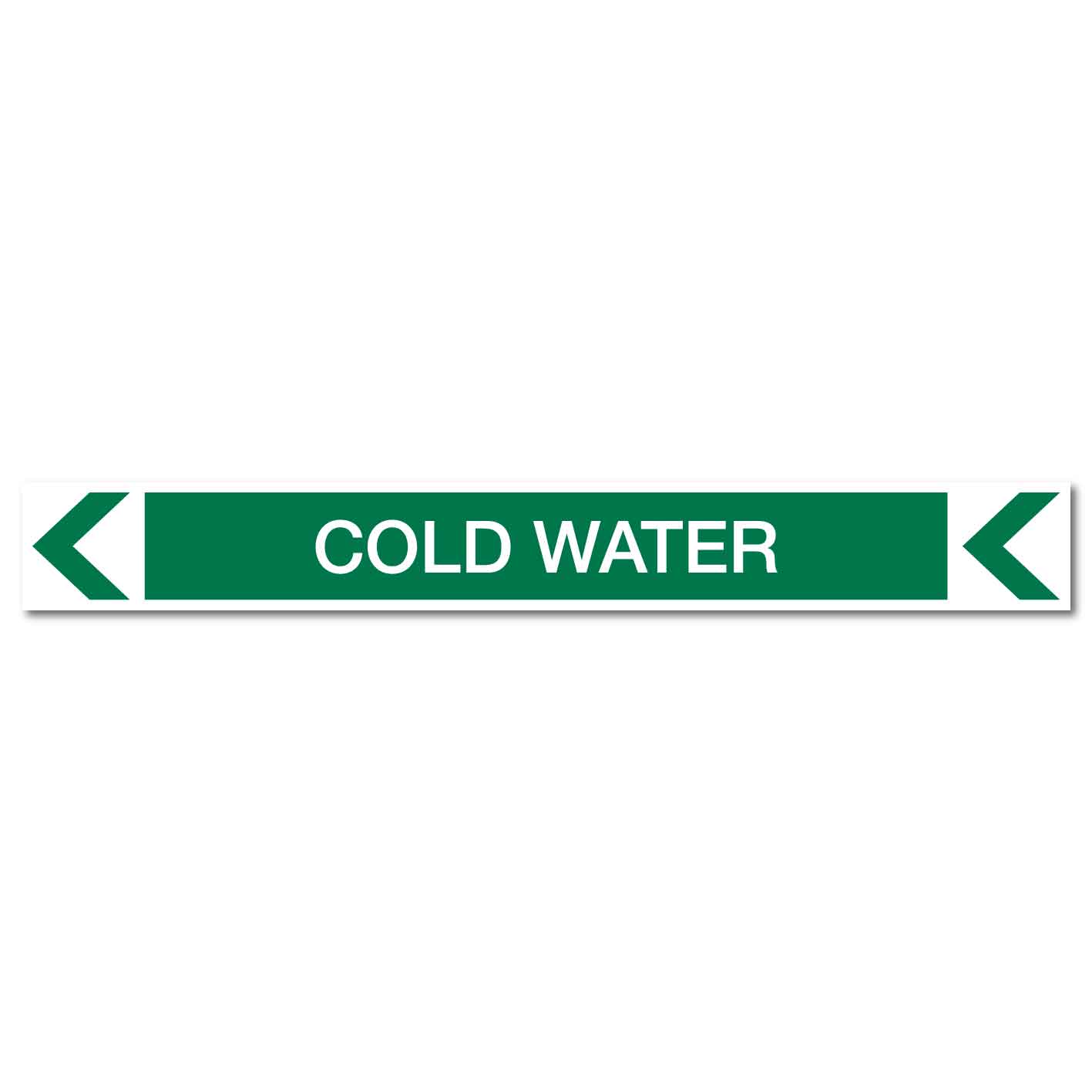 Pool/Spa - Cold Water (Left) - Pipe Marker Sticker - New Signs