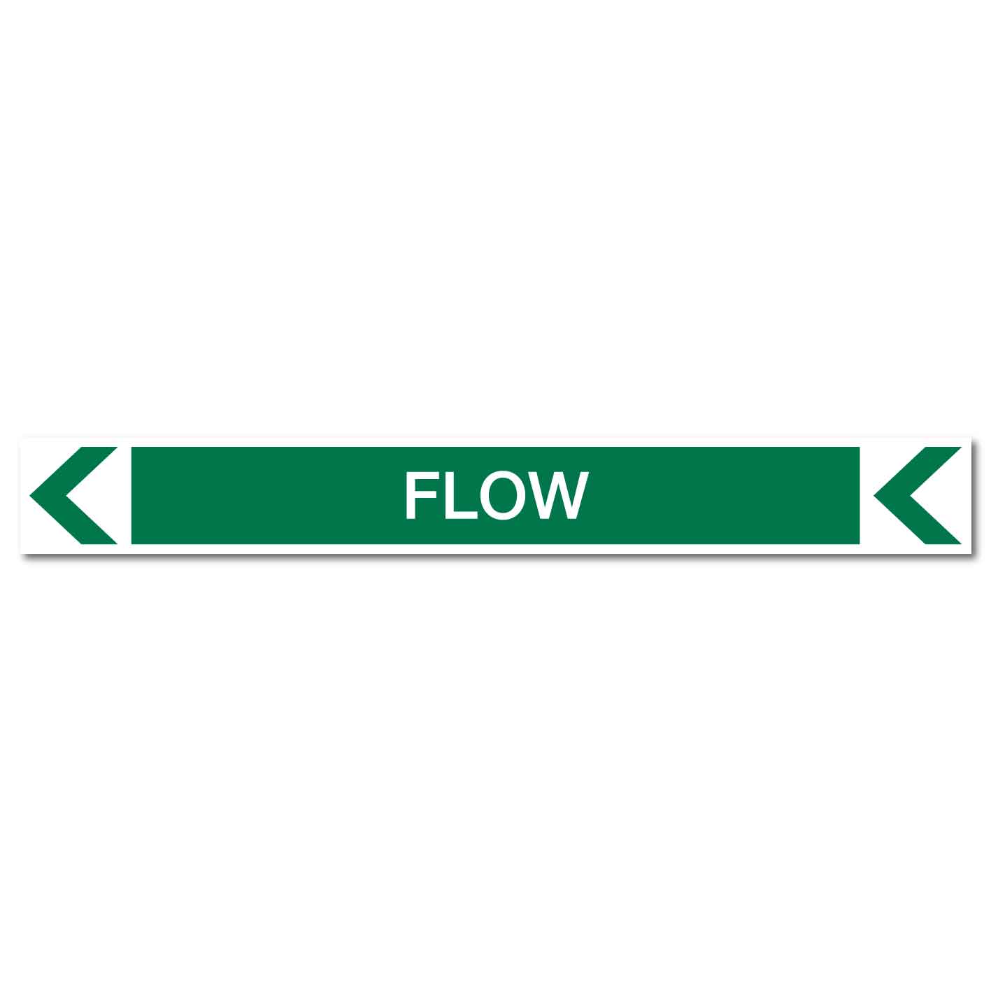 Pool/Spa - Flow (Left) - Pipe Marker Sticker - New Signs