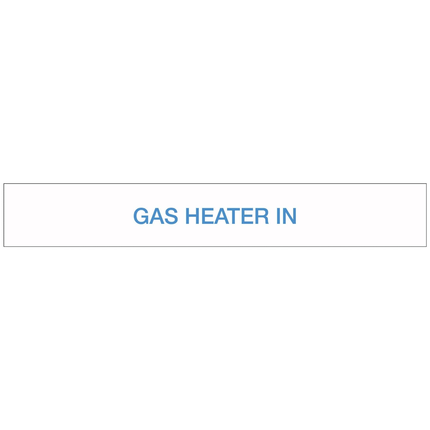 Pool/Spa - GAS Heater In - Pipe Marker Sticker - New Signs