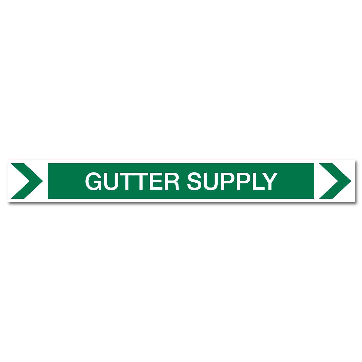Pool/Spa - Gutter Supply (Right) - Pipe Marker Sticker - New Signs