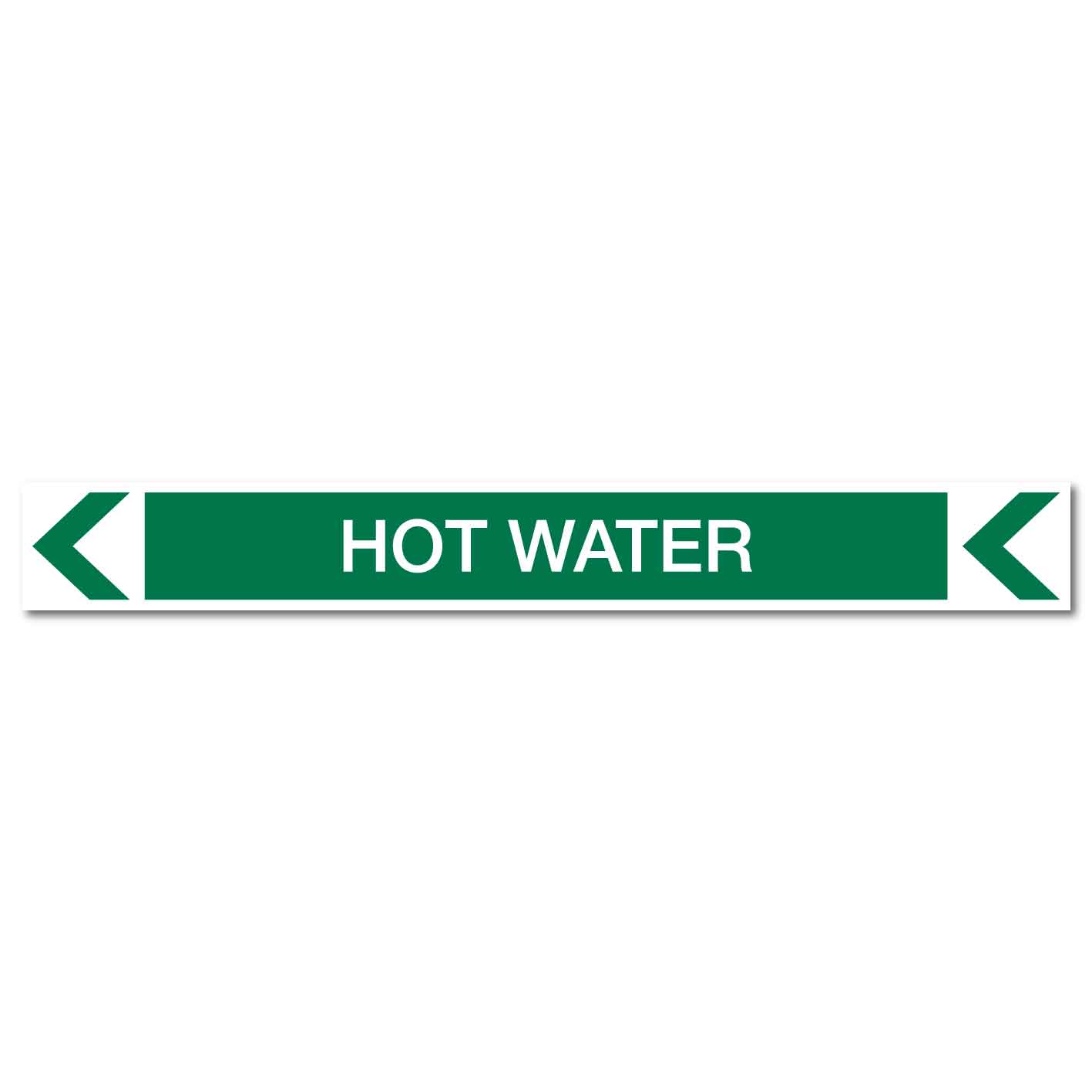 Pool/Spa - Hot Water (Left) - Pipe Marker Sticker - New Signs
