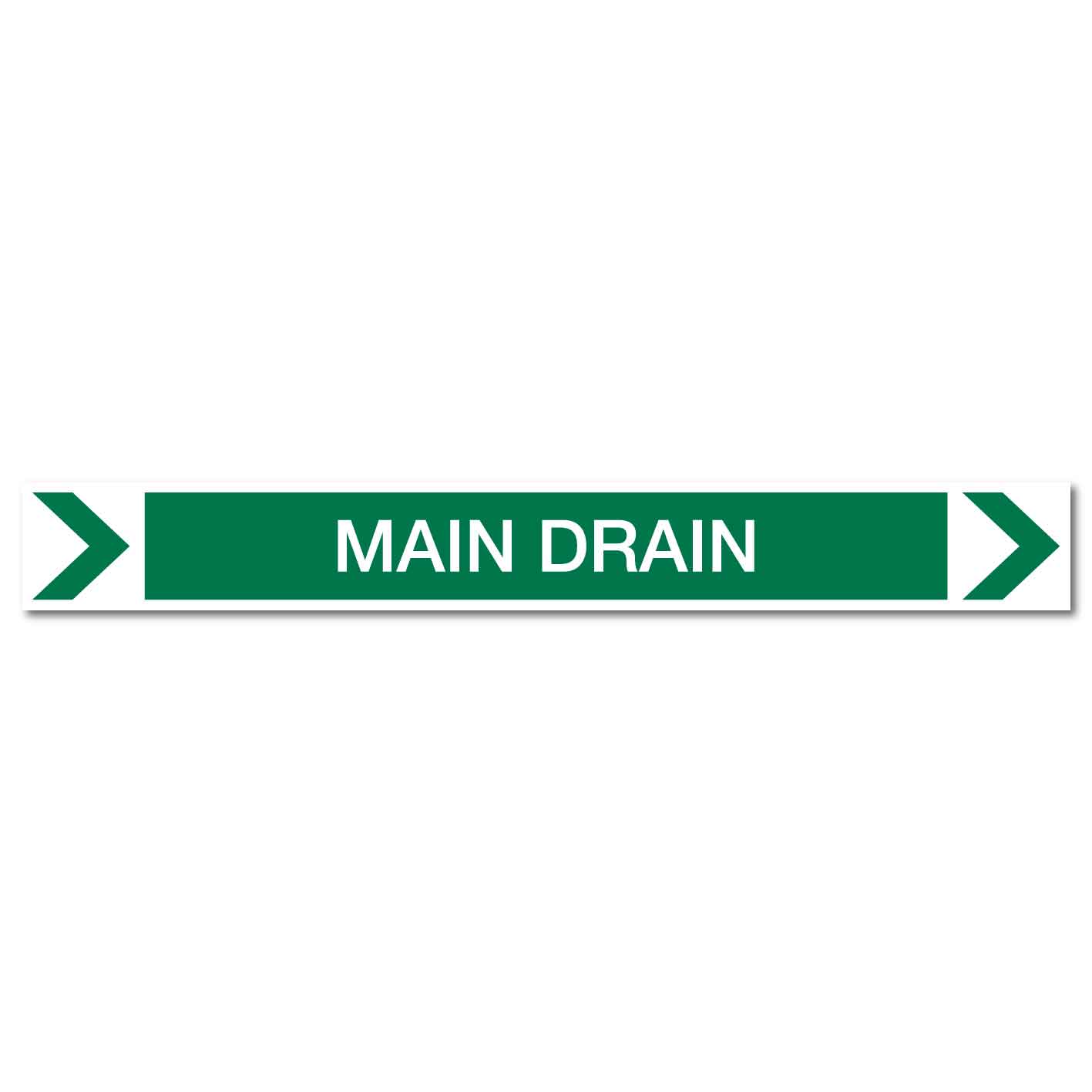 Pool/Spa - Main Drain (Right) - Pipe Marker Sticker - New Signs