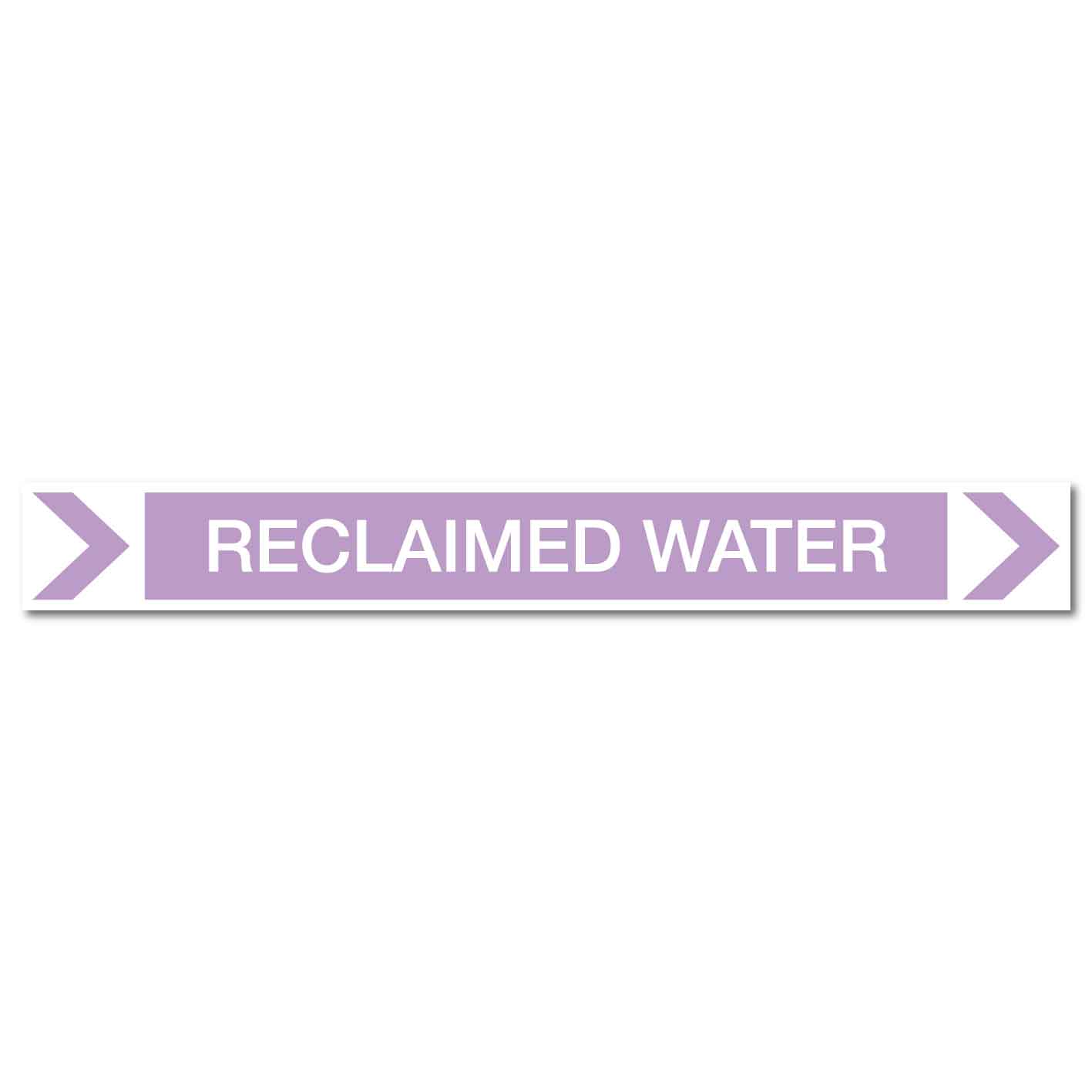 Pool/Spa - Reclaimed Water (Right) - Pipe Marker Sticker - New Signs