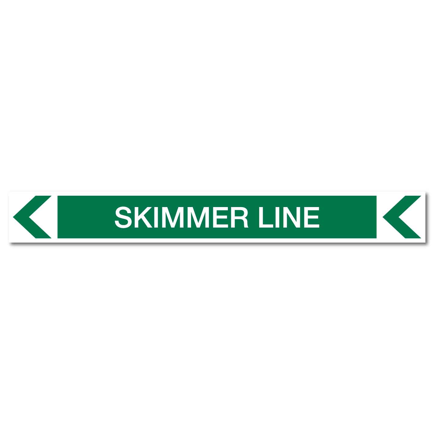 Pool/Spa - Skimmer Line (Left) - Pipe Marker Sticker - New Signs