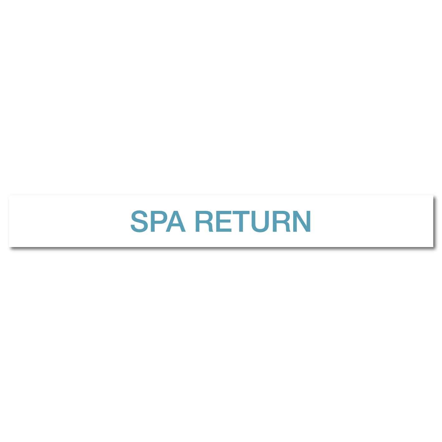 Pool/Spa - SPA Return - Pipe Marker Sticker - New Signs