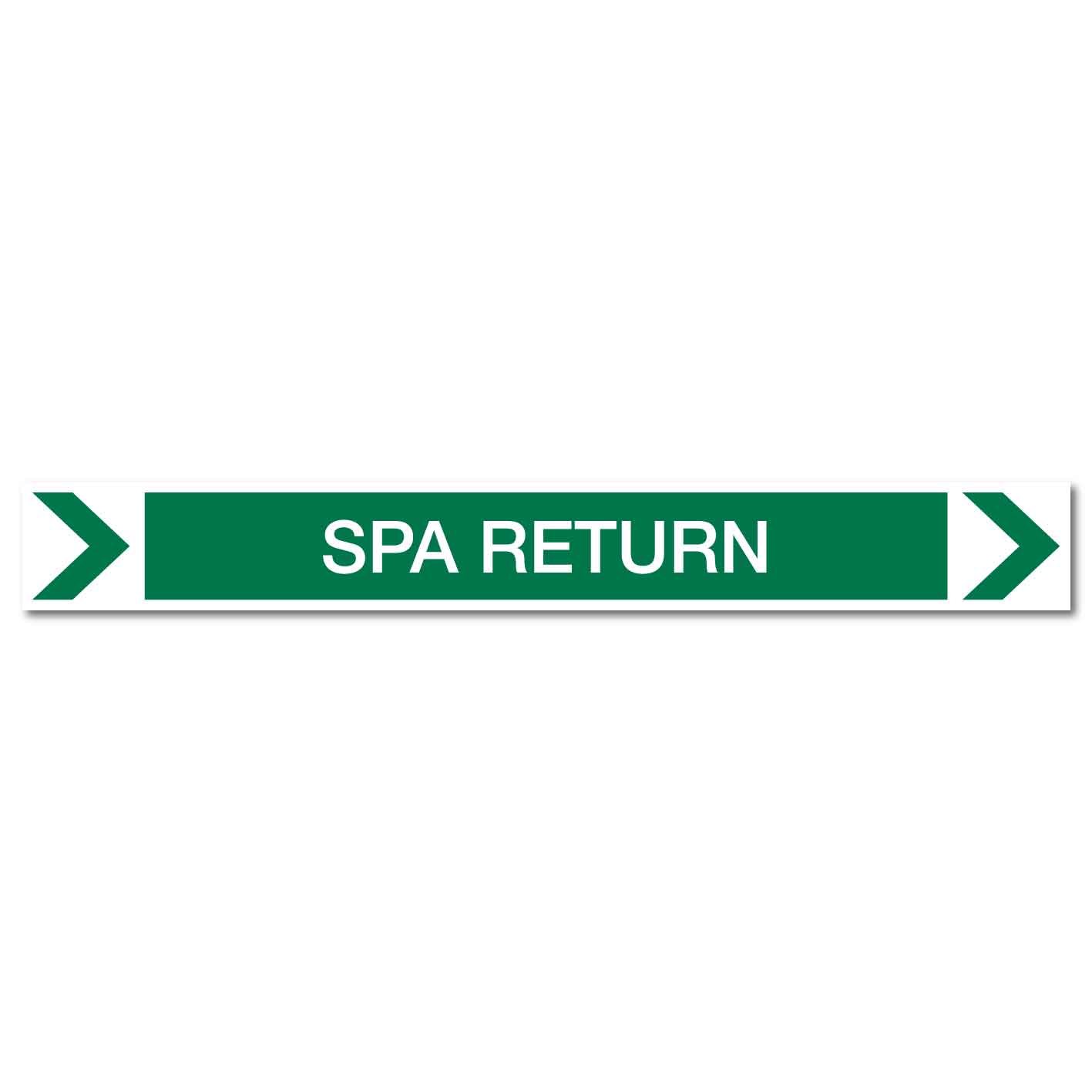 Pool/Spa - SPA Return (Right) - Pipe Marker Sticker - New Signs