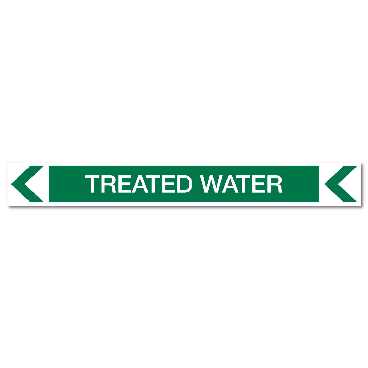 Pool/Spa - Treated Water (Left) - Pipe Marker Sticker - New Signs