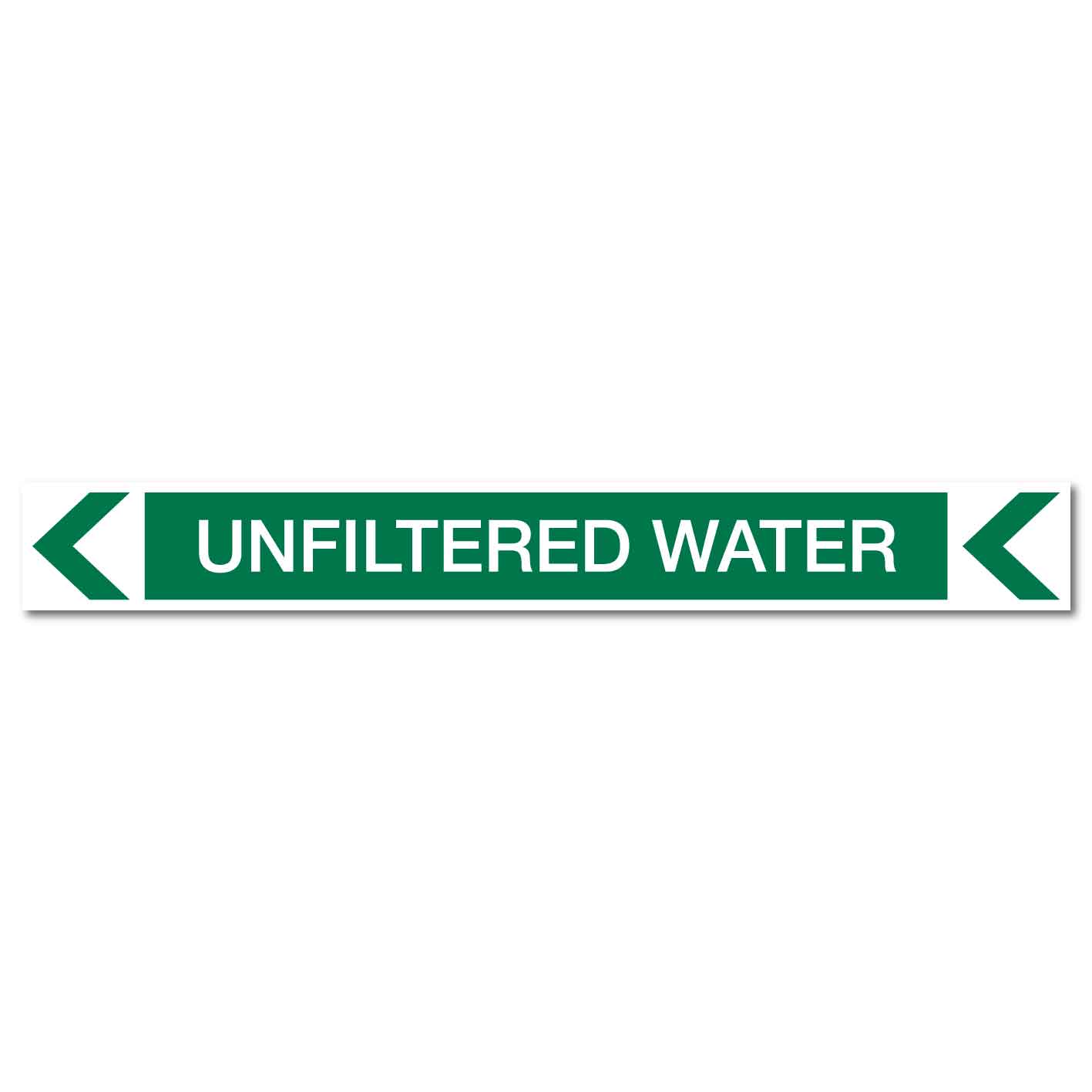 Pool/Spa - Unfiltered Water (Left) - Pipe Marker Sticker - New Signs