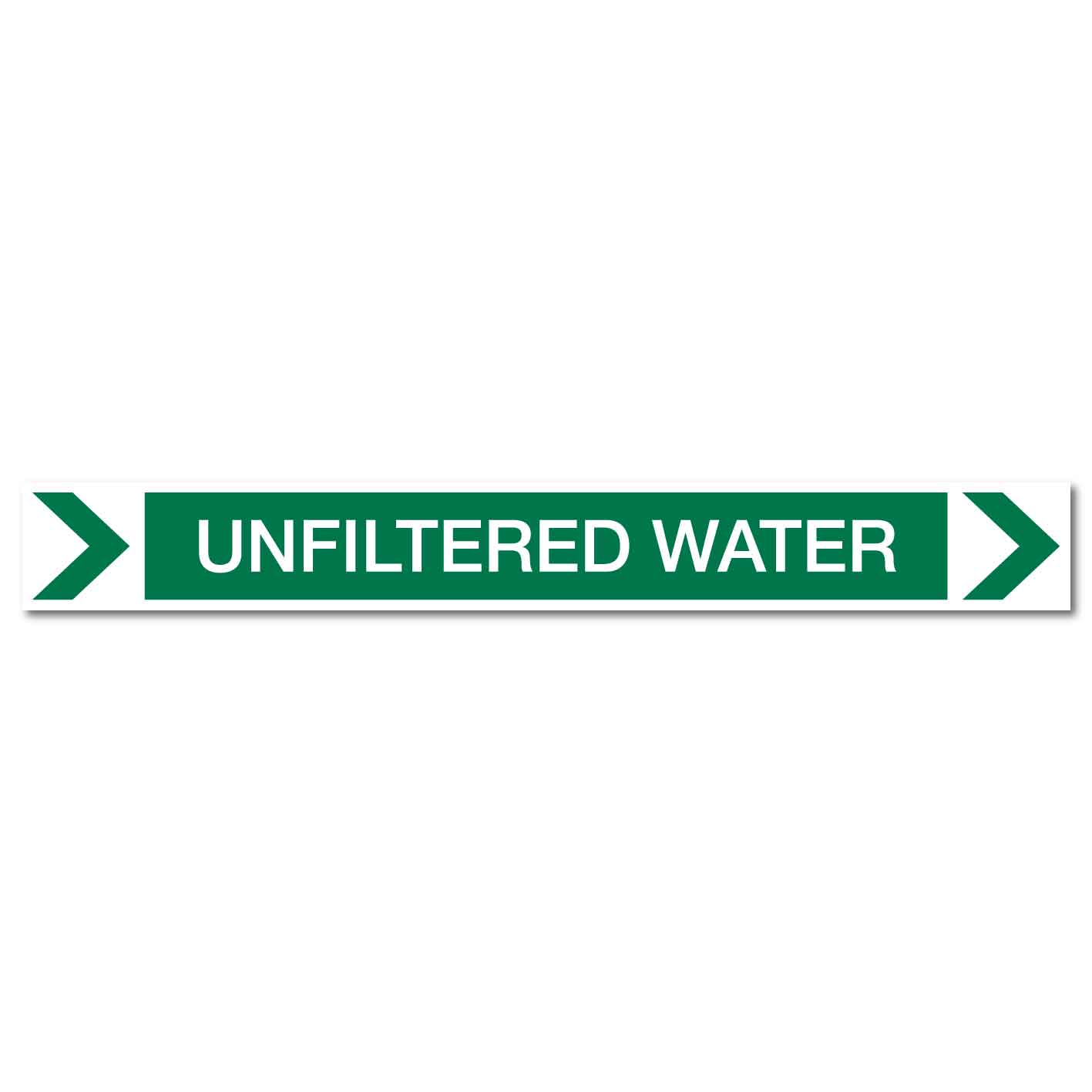Pool/Spa - Unfiltered Water (Right) - Pipe Marker Sticker - New Signs