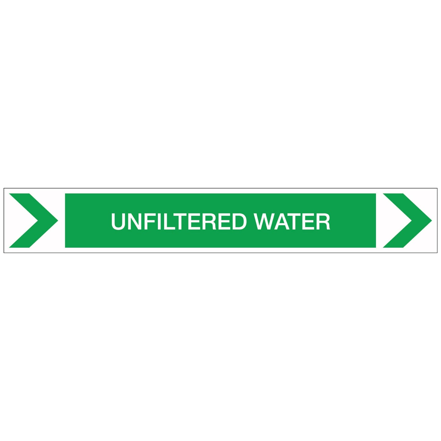 Pool/Spa - Unfiltered Water (Right) - Pipe Marker Sticker - New Signs