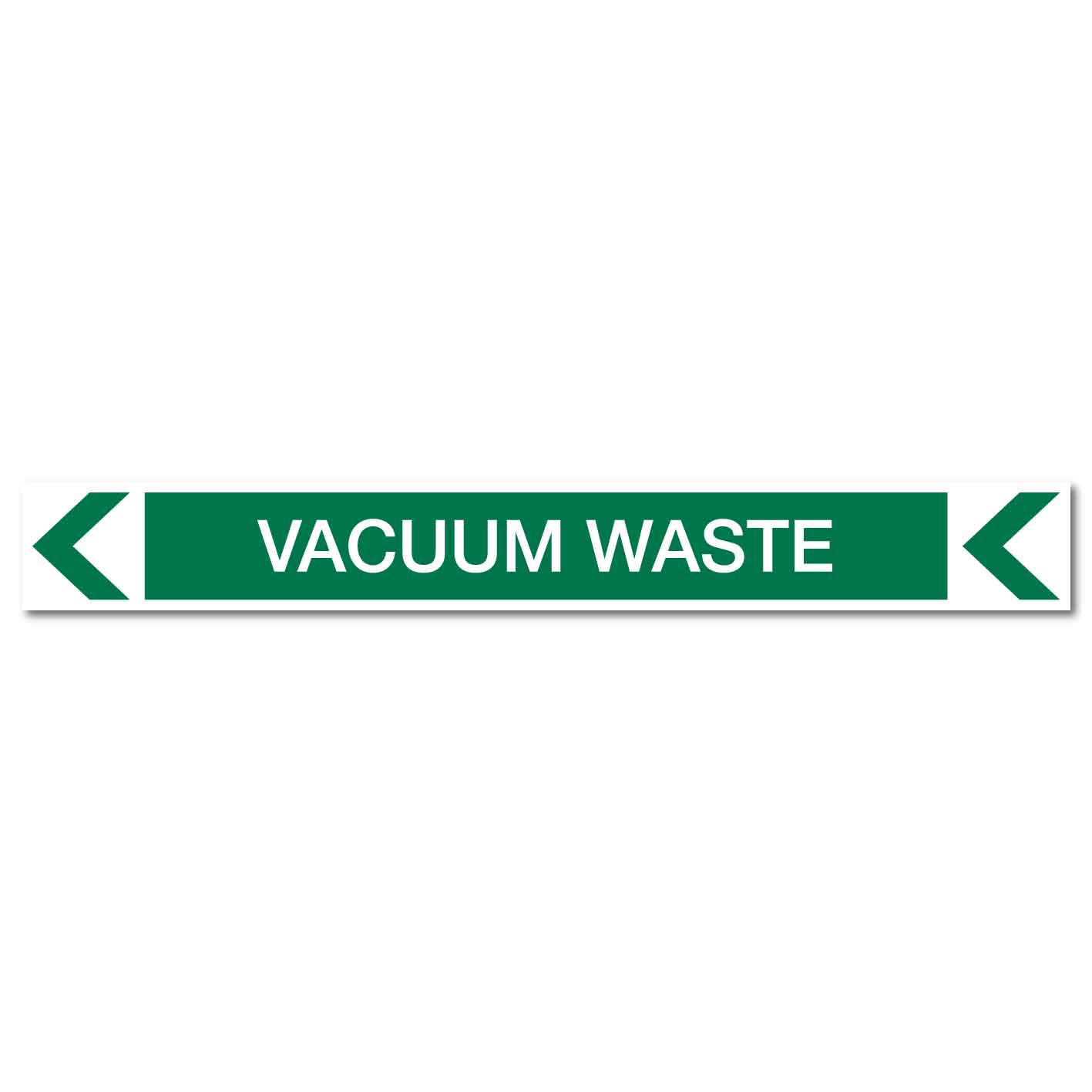 Pool/Spa - Vacuum Waste (Left) - Pipe Marker Sticker - New Signs