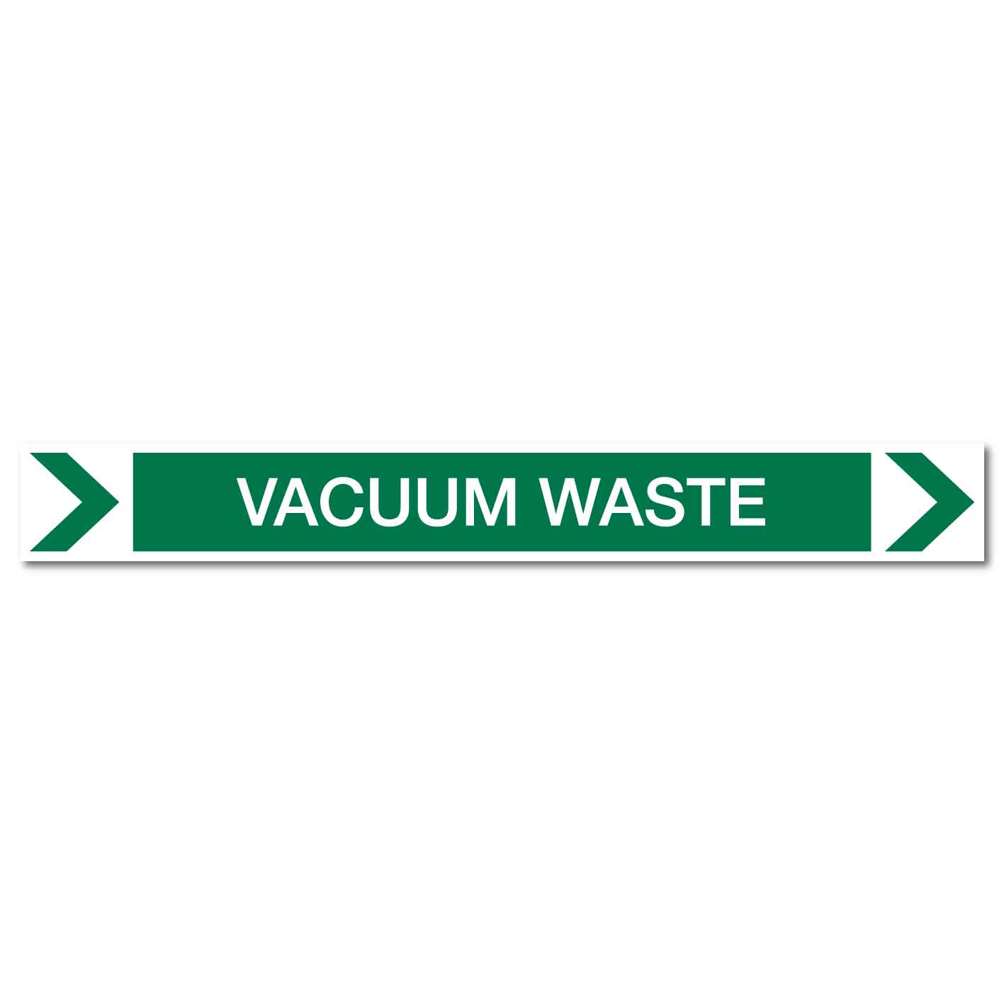 Pool/Spa - Vacuum Waste (Right) - Pipe Marker Sticker - New Signs