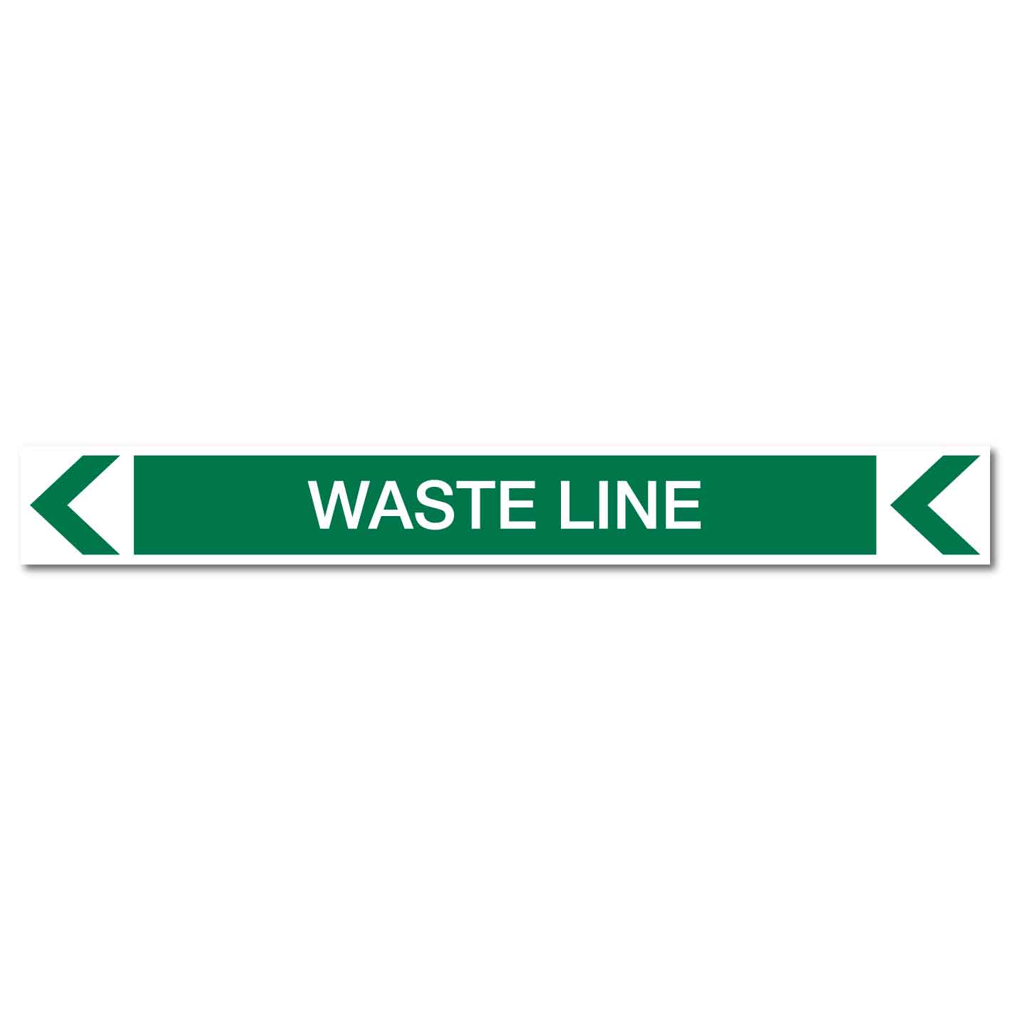 Pool/Spa - Waste Line (Left) - Pipe Marker Sticker - New Signs