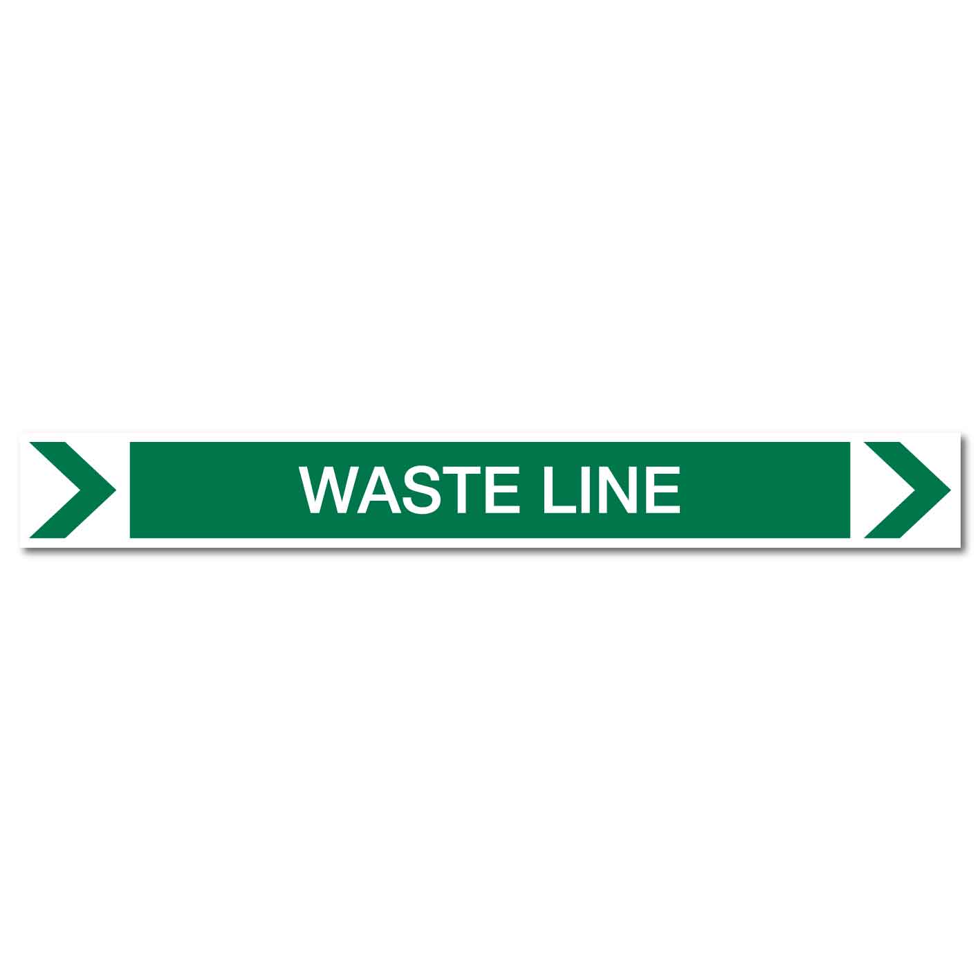 Pool/Spa - Waste Line (Right) - Pipe Marker Sticker - New Signs
