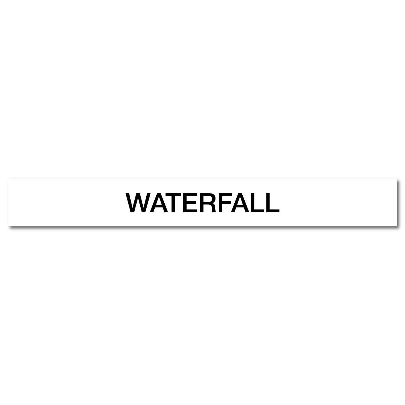 Pool/Spa - Waterfall - Pipe Marker Sticker - New Signs