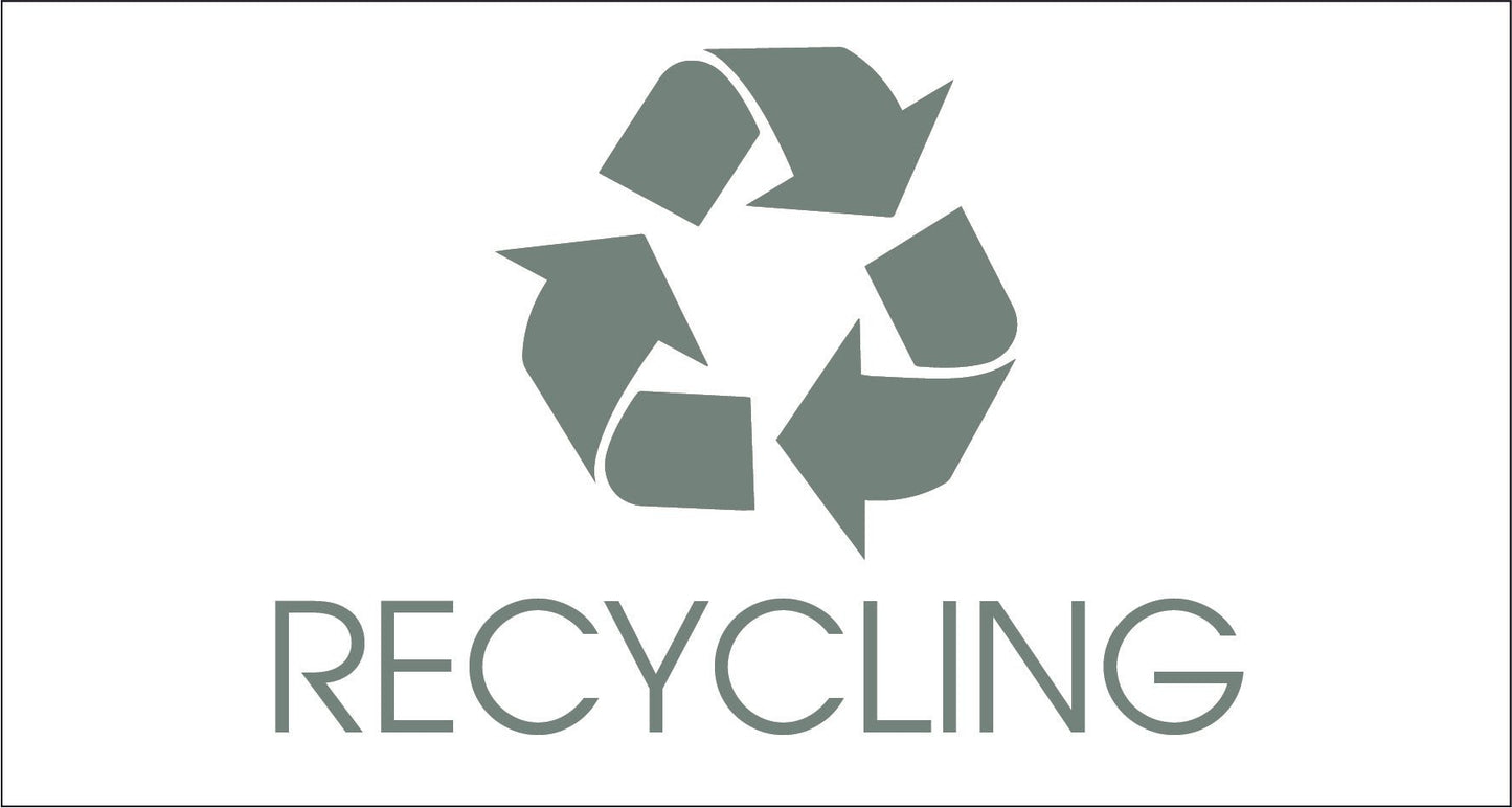 Recycling Sage Bin Sticker - New Signs