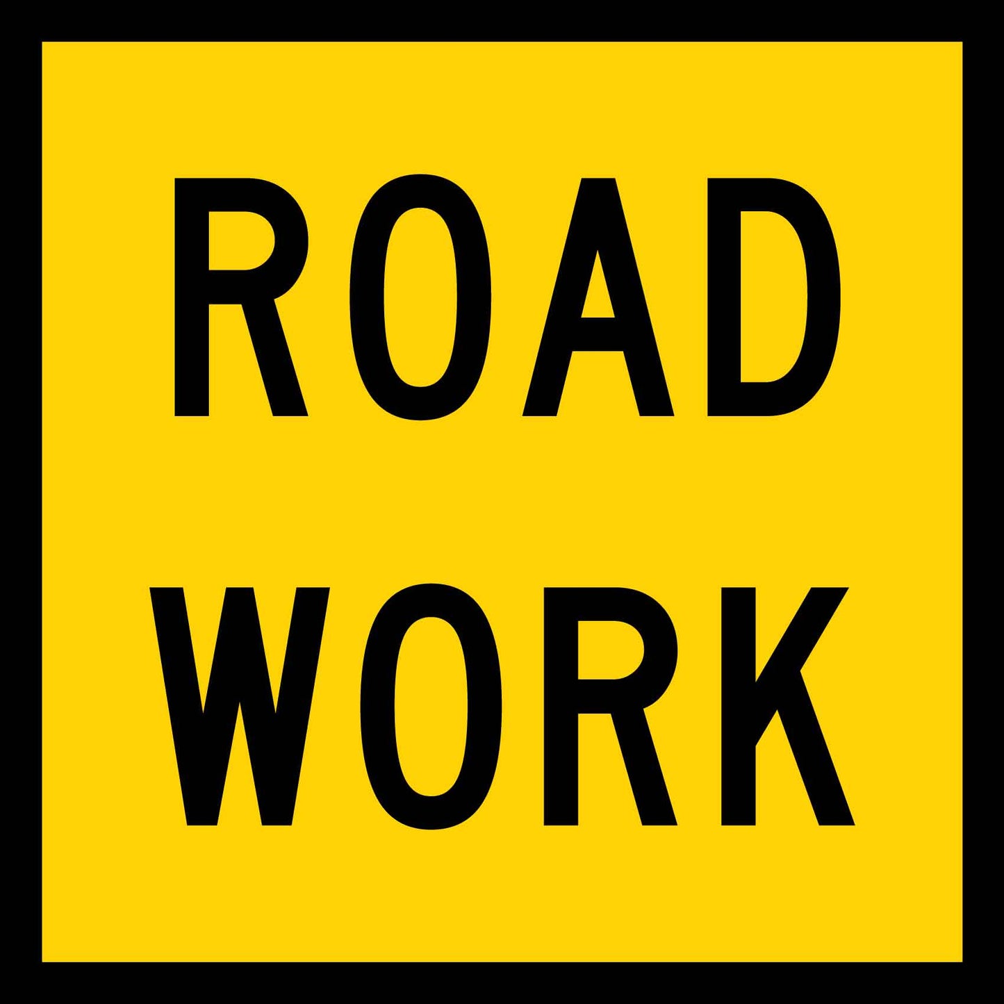 Road Work Multi Message Traffic Sign - New Signs