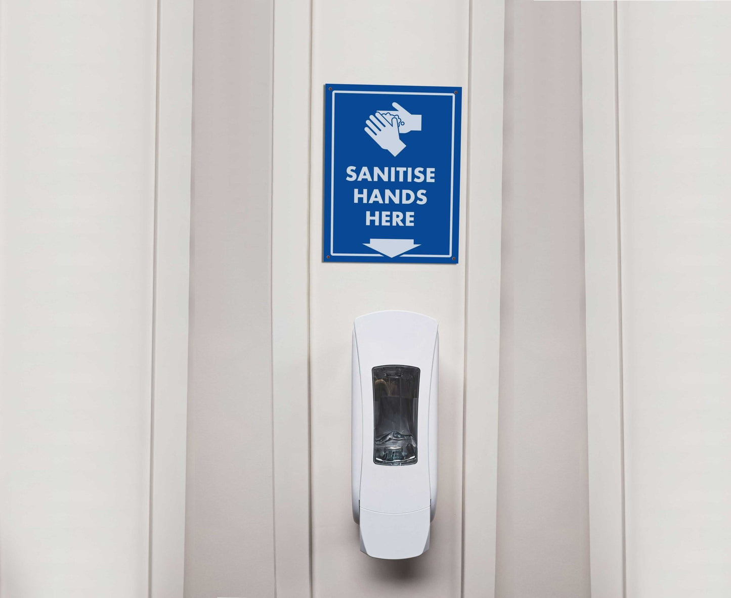 Sanitise Hands Here Sign - New Signs
