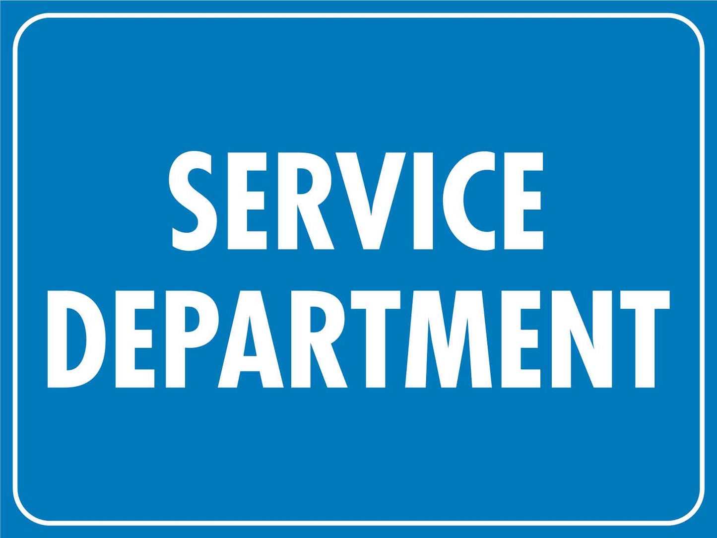 Service Department Sign - New Signs