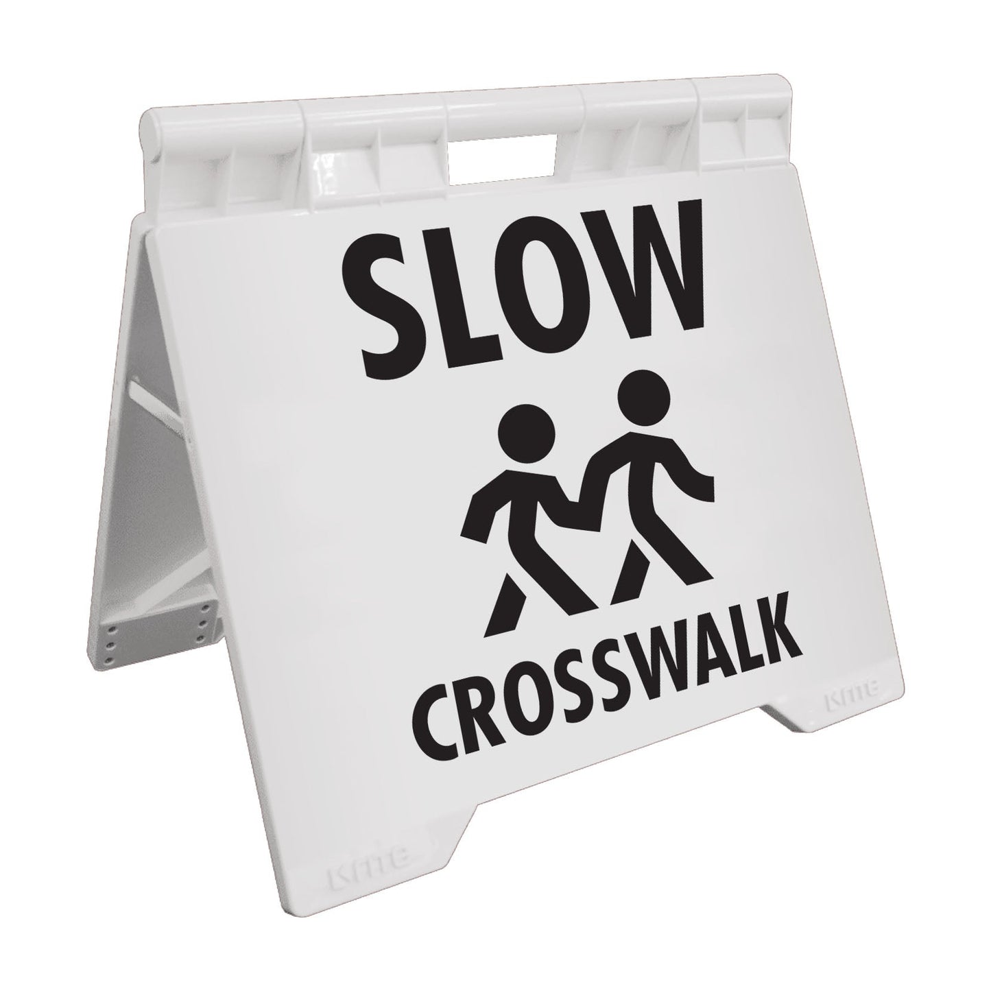 Slow Crosswalk - Evarite A - Frame Sign - New Signs