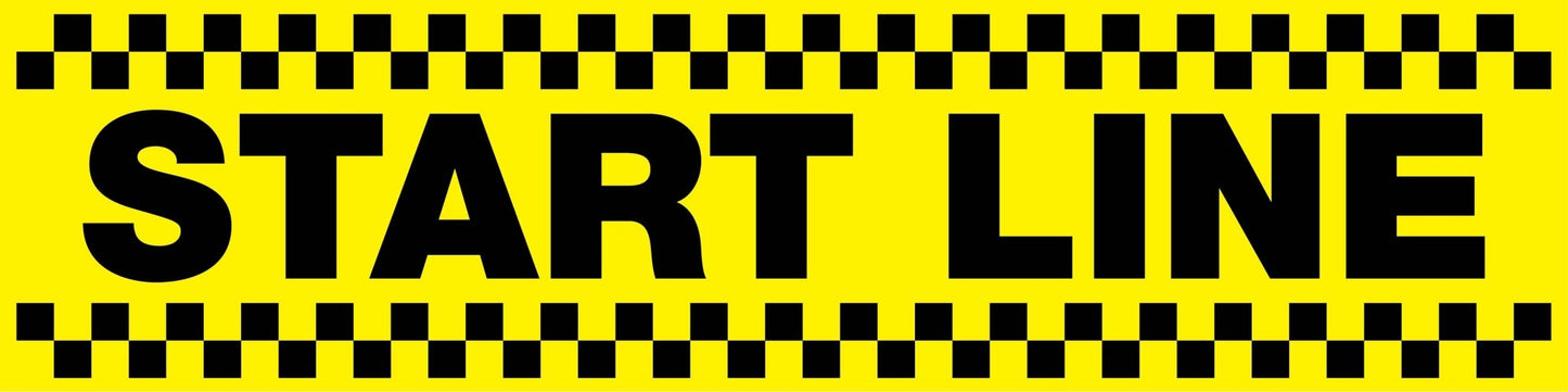 Start Line - Landscape Corflute Toblerone Signs - New Signs