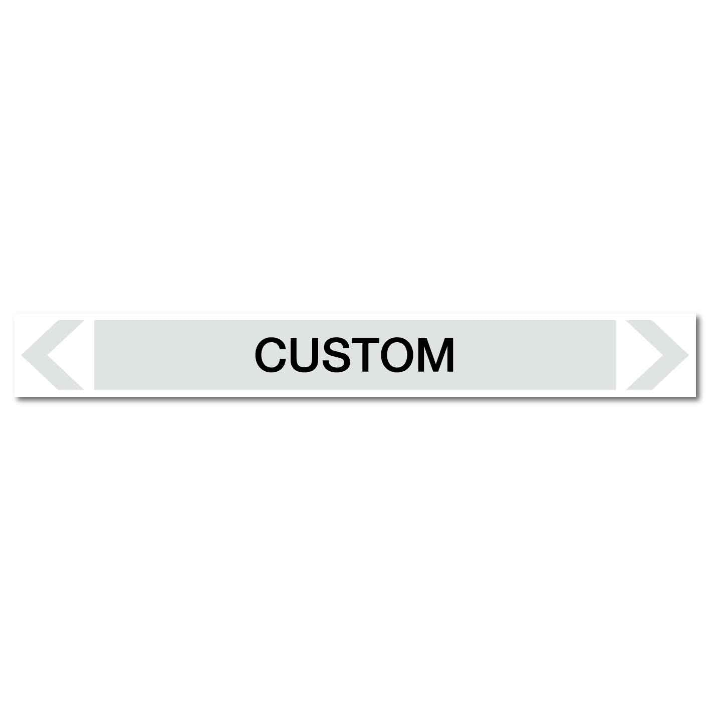 Steam - Custom - Pipe Marker Sticker - New Signs